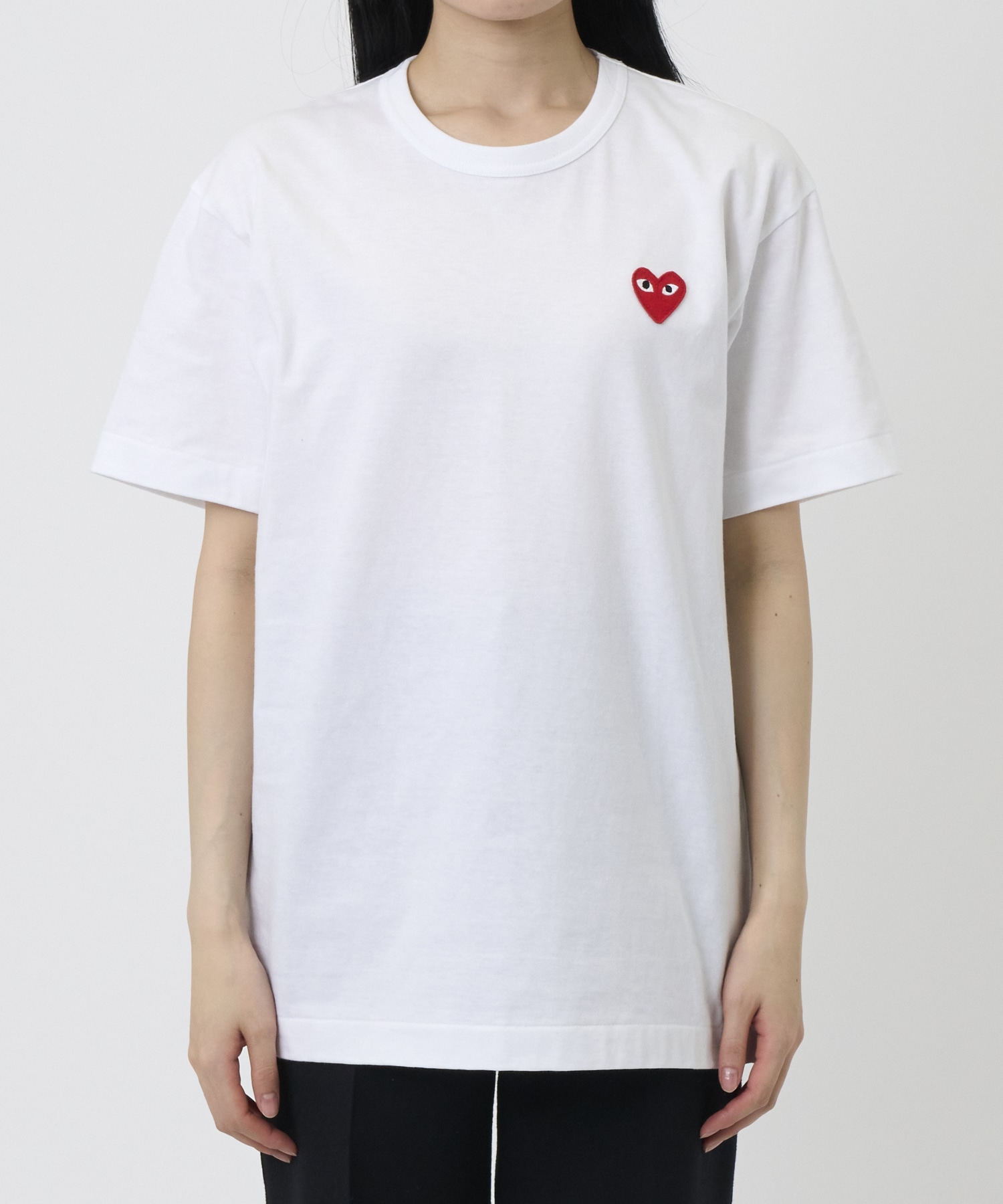 T-SHIRT RED EMBLEM RED HEART PLAY Comme des Garcons