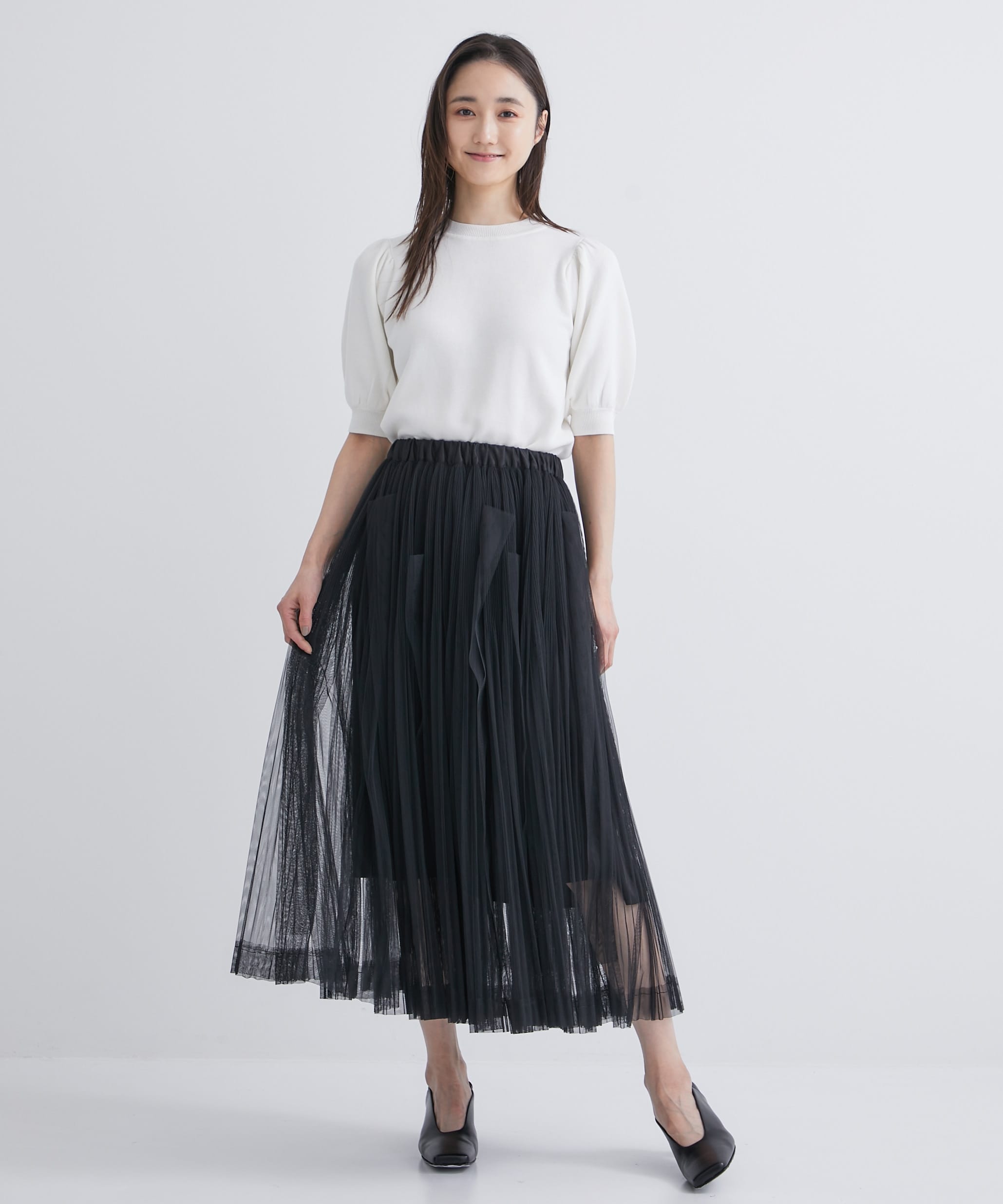 tulle skirt|Chika Kisada