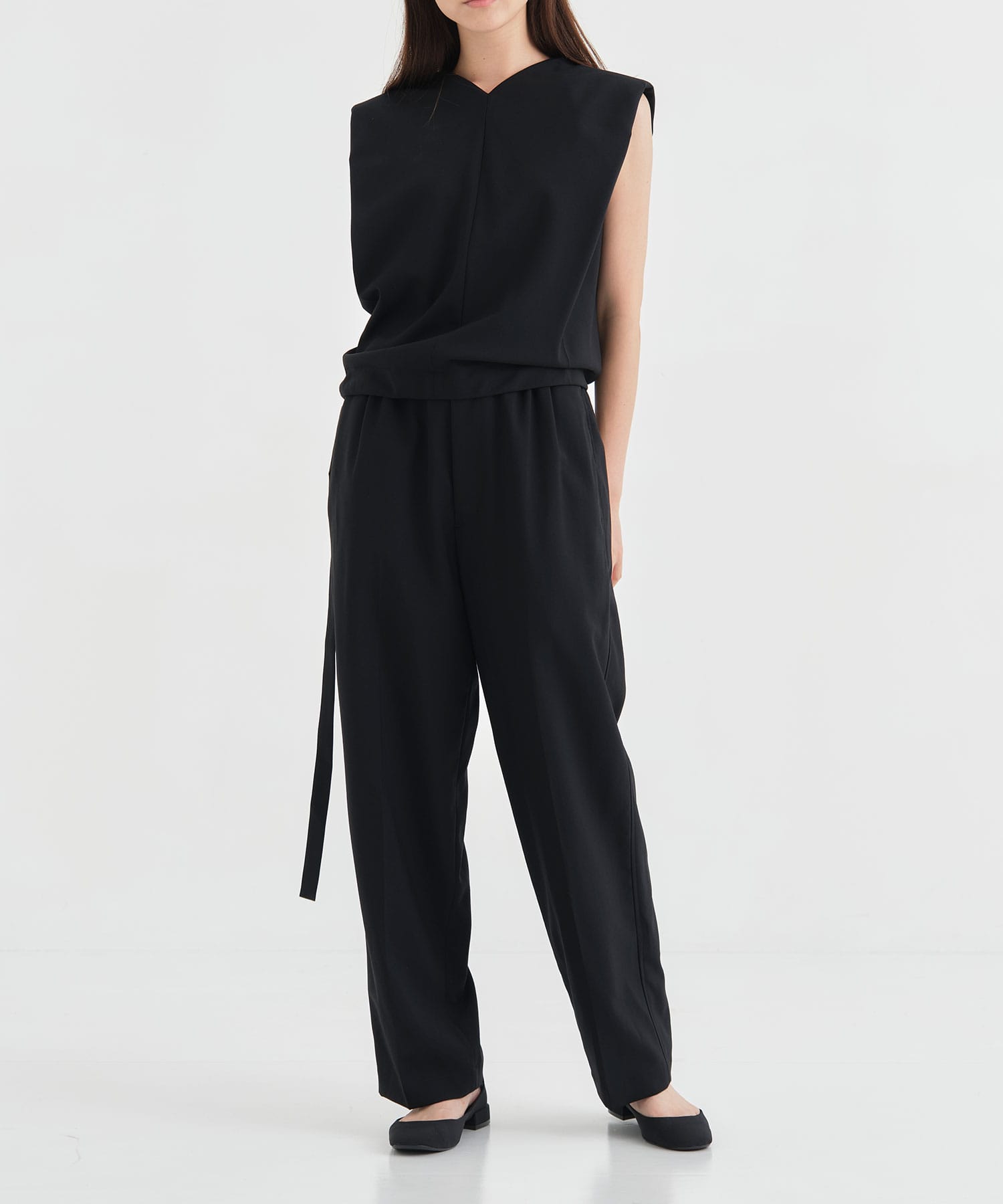 Light Washable Easy Front Tuck Pants THE TOKYO