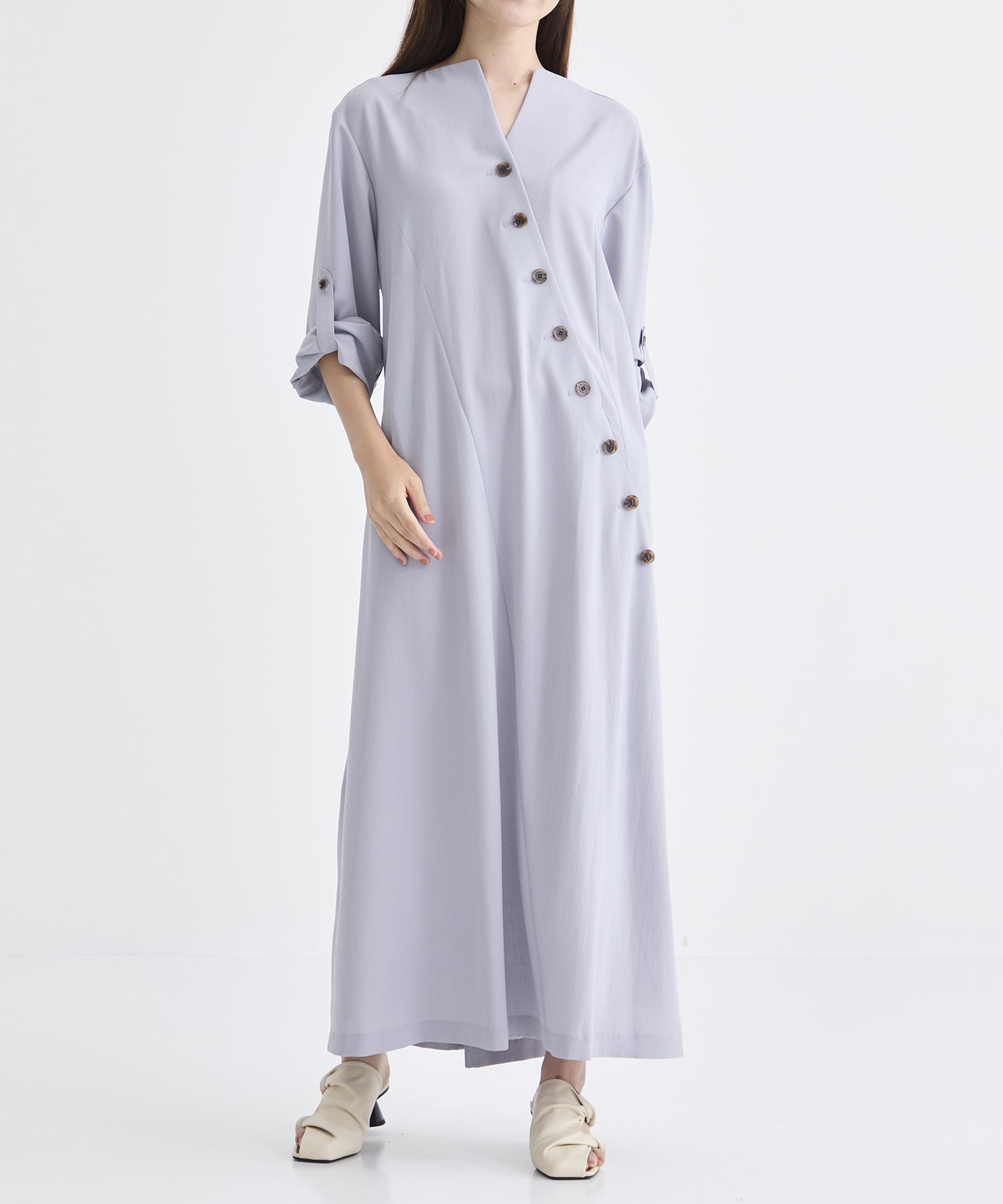 別注 Sesilia asymmetry panel dress LAV AKIRANAKA