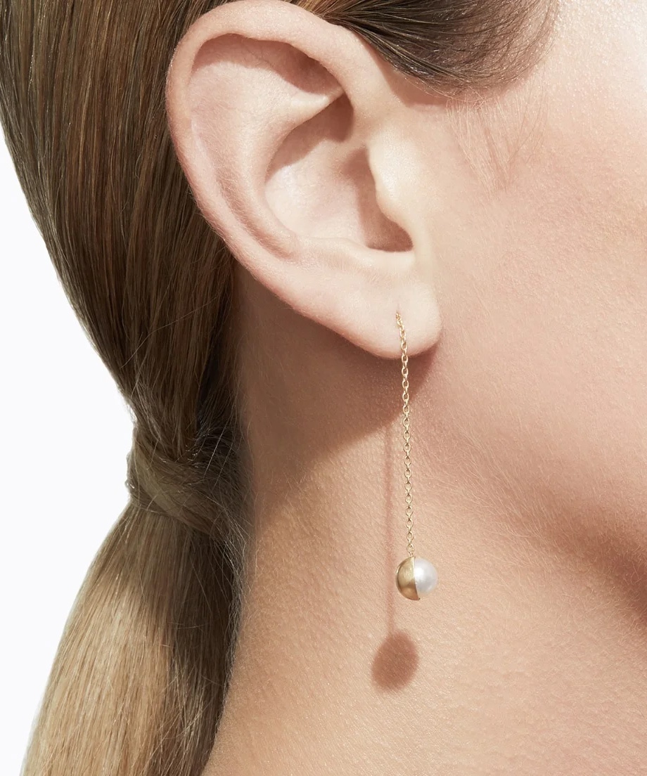 HALF PEARL CHAIN PIERCE 90° SHIHARA