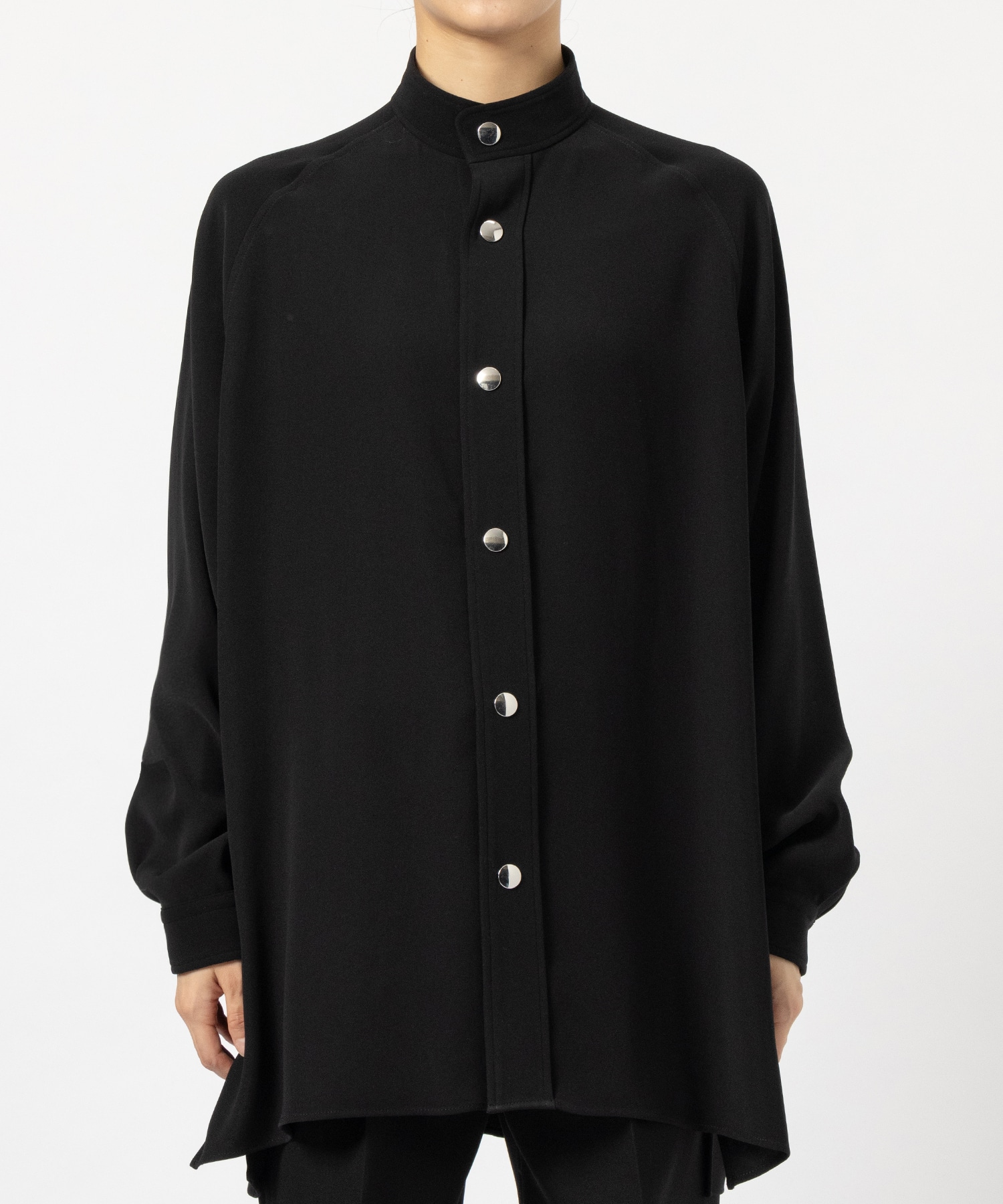 RERACS STAND COLLAR RAGLAN SHIRT THE RERACS