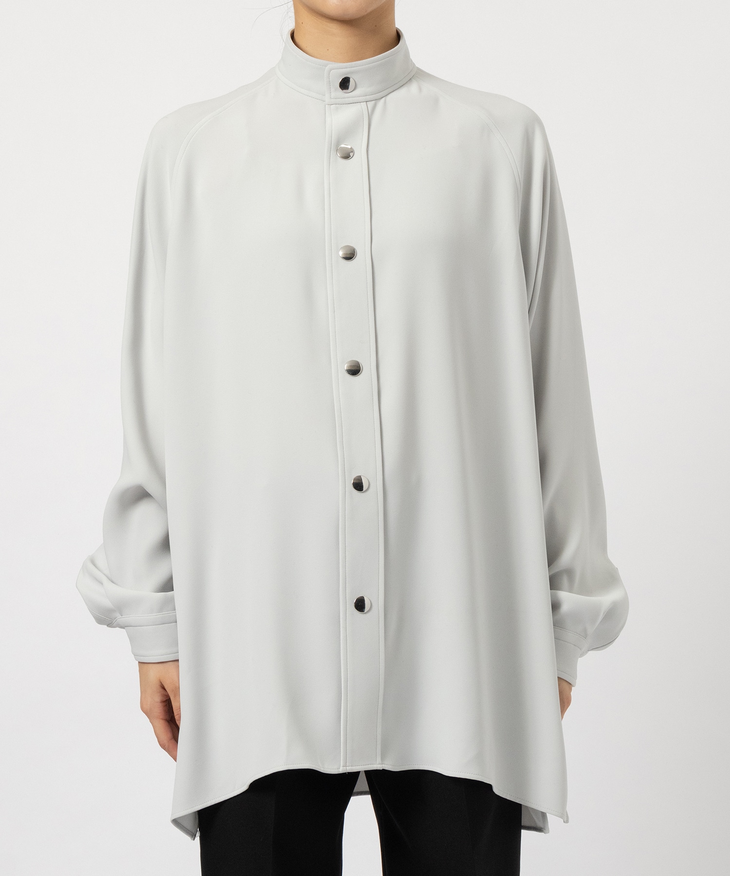 RERACS STAND COLLAR RAGLAN SHIRT THE RERACS