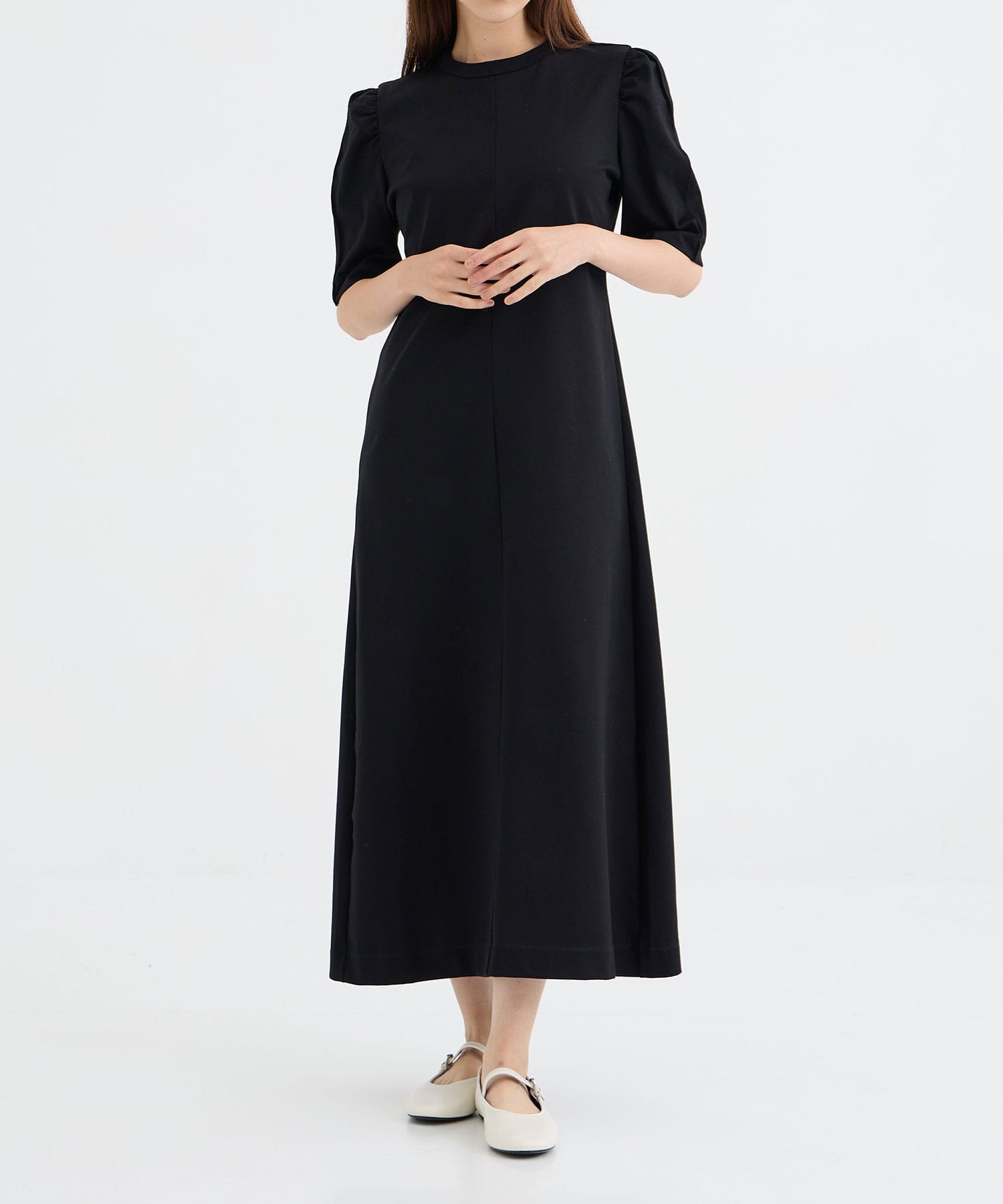 別注 PUFF SLEEVE MIDI ONE-PIECE CINOH