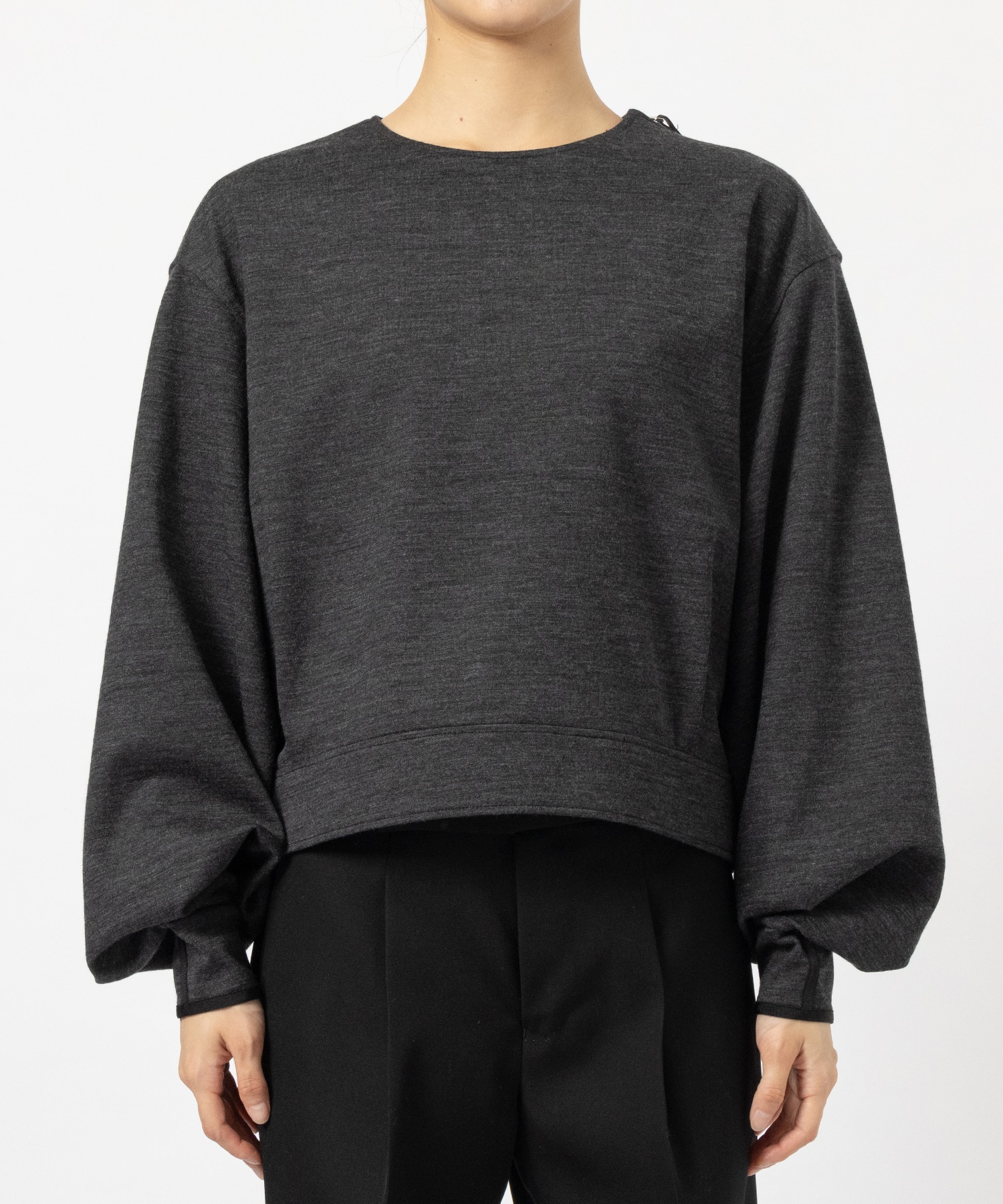 THE SIDE ZIP PULLOVER SHORT T-SHIRT L/S THE RERACS