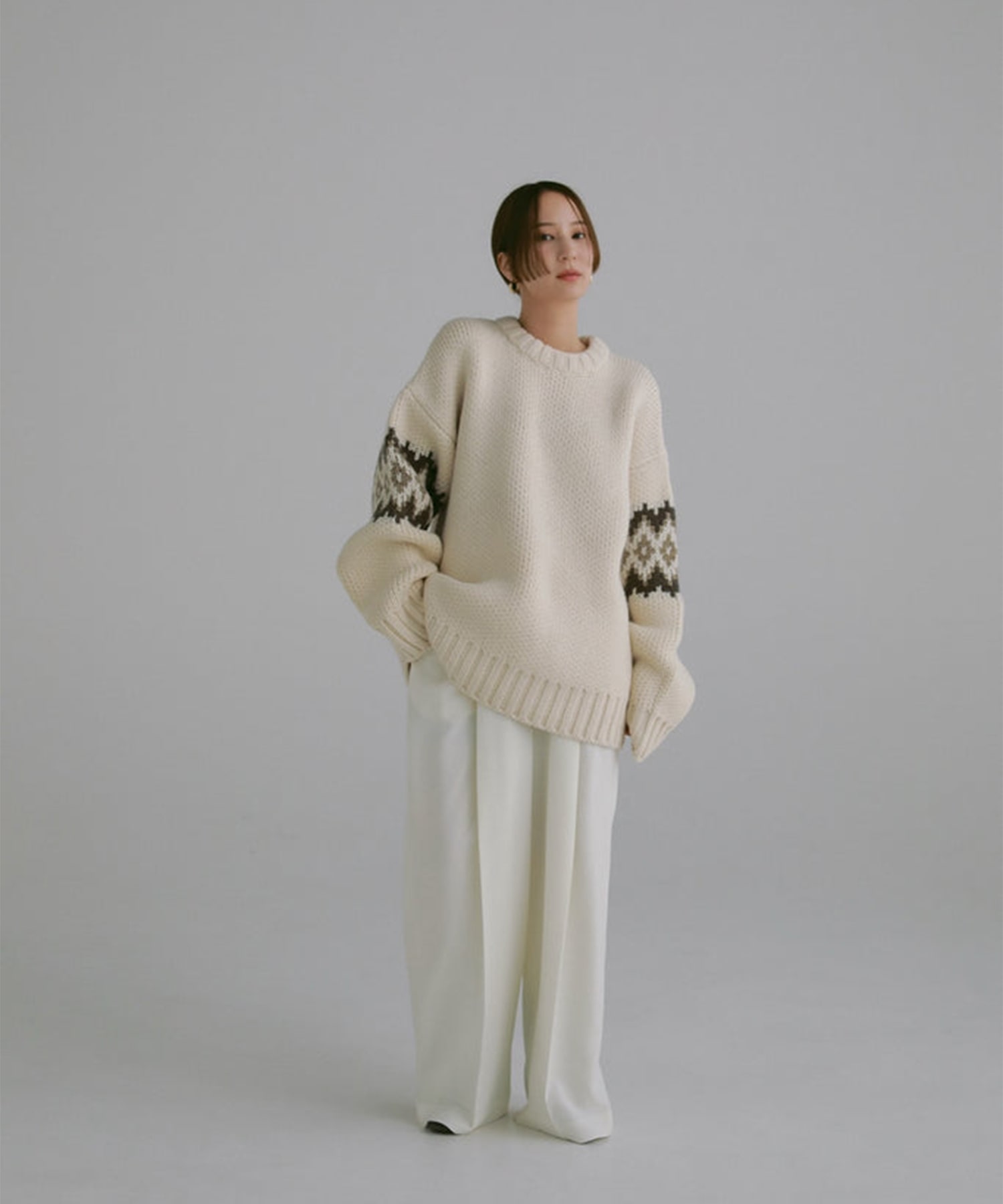 nordic knit pillover Louren