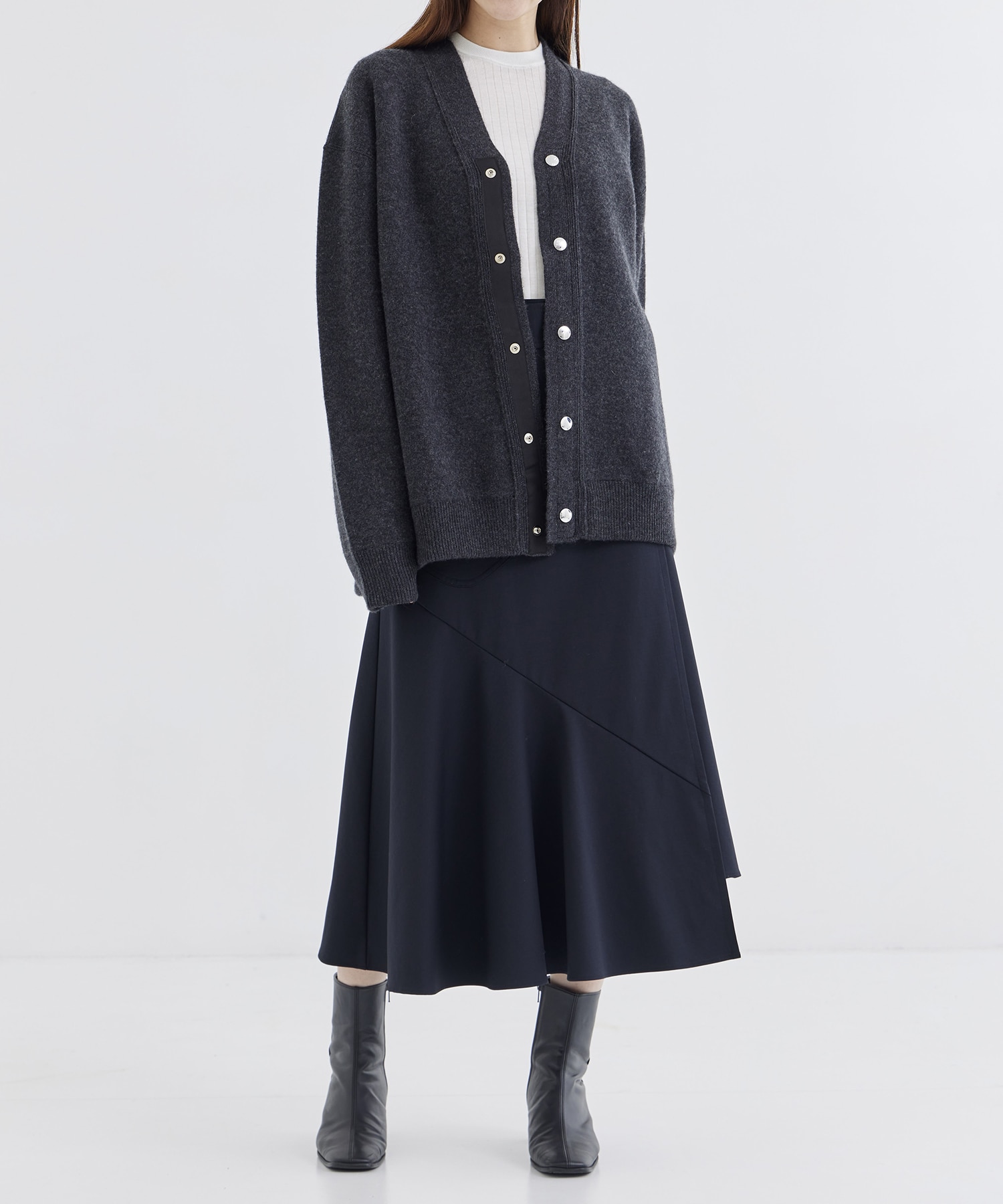 RERACS SNAP BUTTON KNIT CARDIGAN THE RERACS