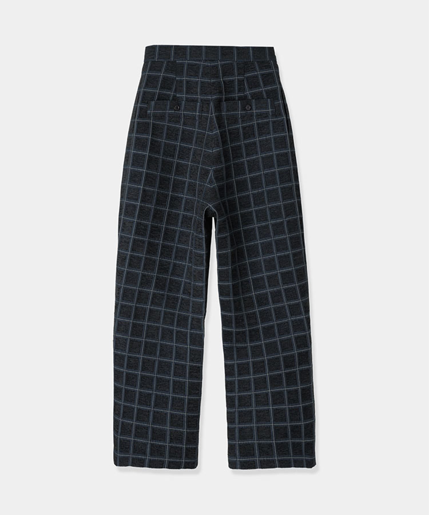 velvet jacquard check pants Louren