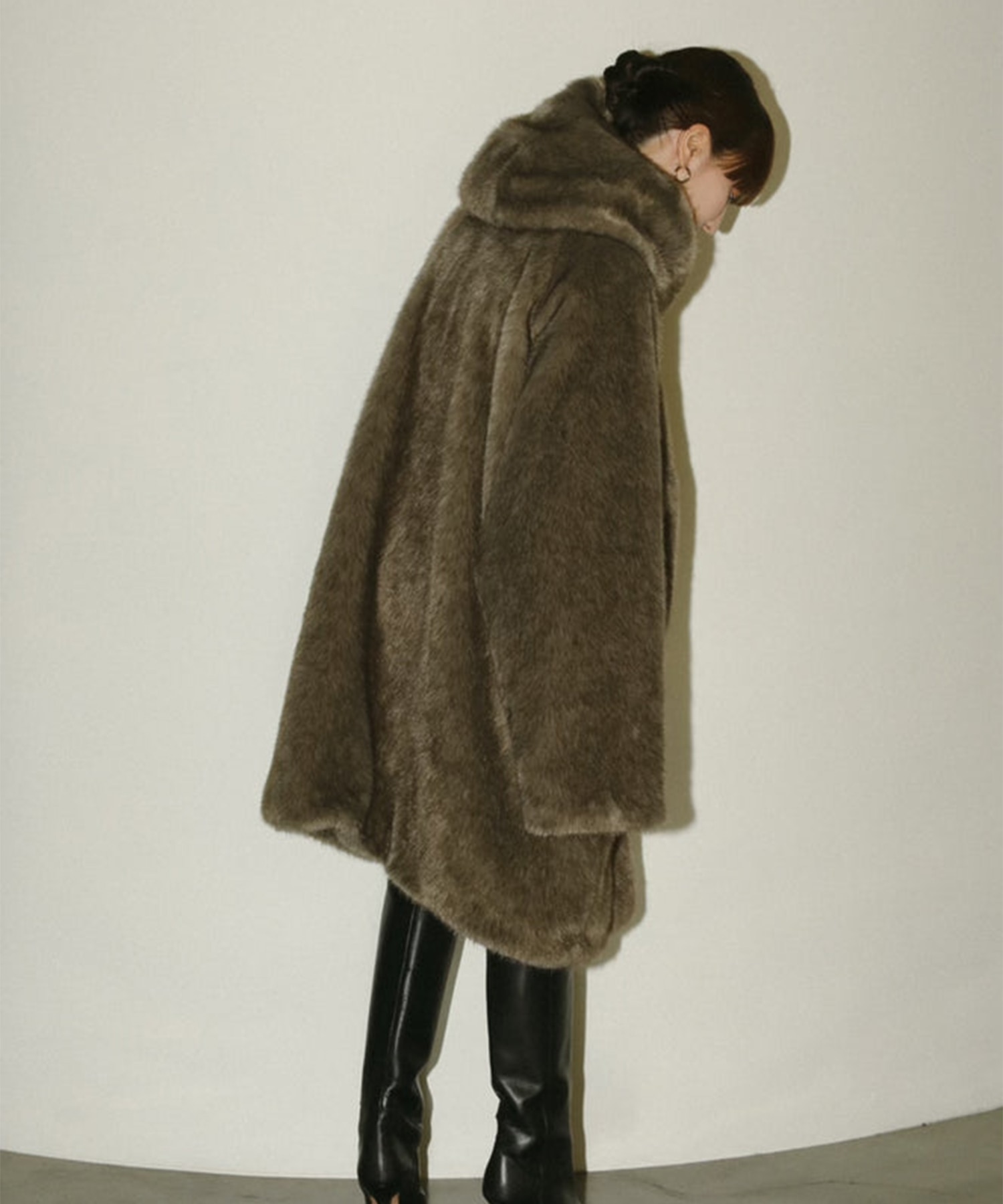 hoodie fur coat Louren