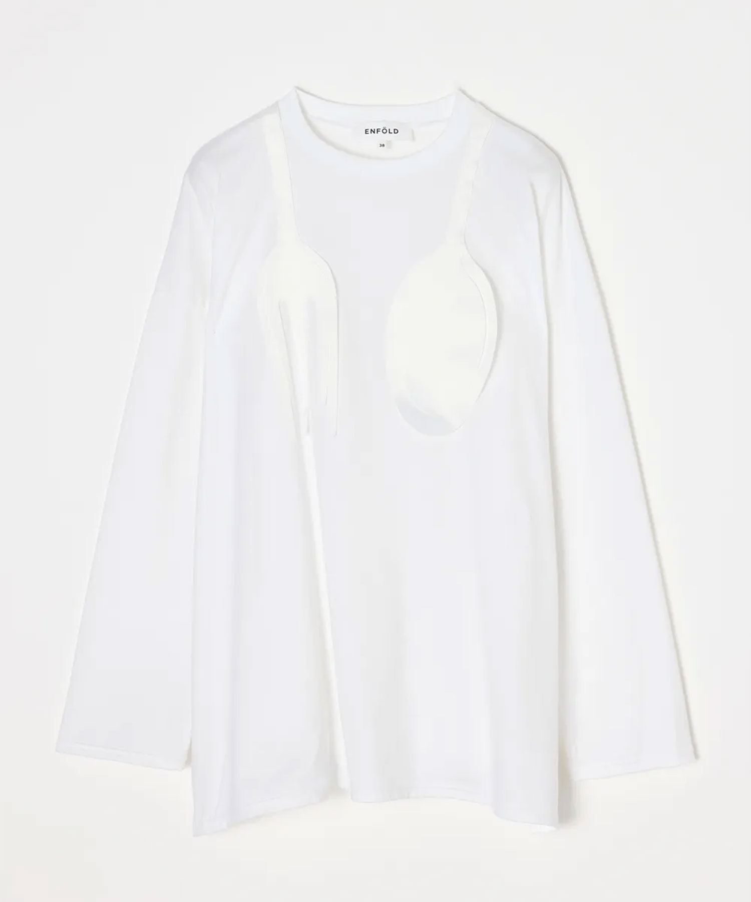 CUTLERY MOTIF LONG-SLEEVE T-SHIRT ENFOLD