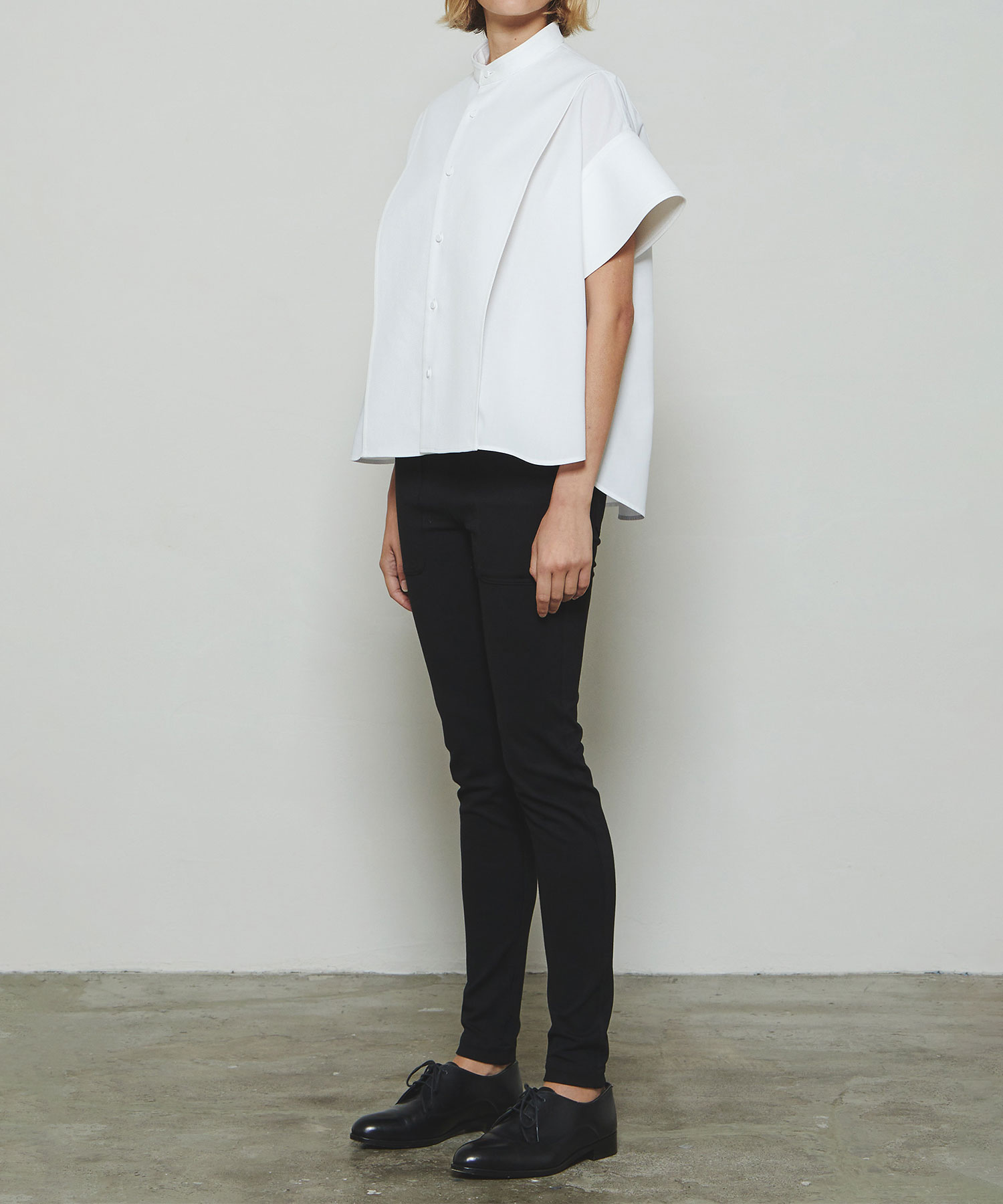 RERACS TUXEDO A-LINE WIDE CUFFS SHIRT THE RERACS