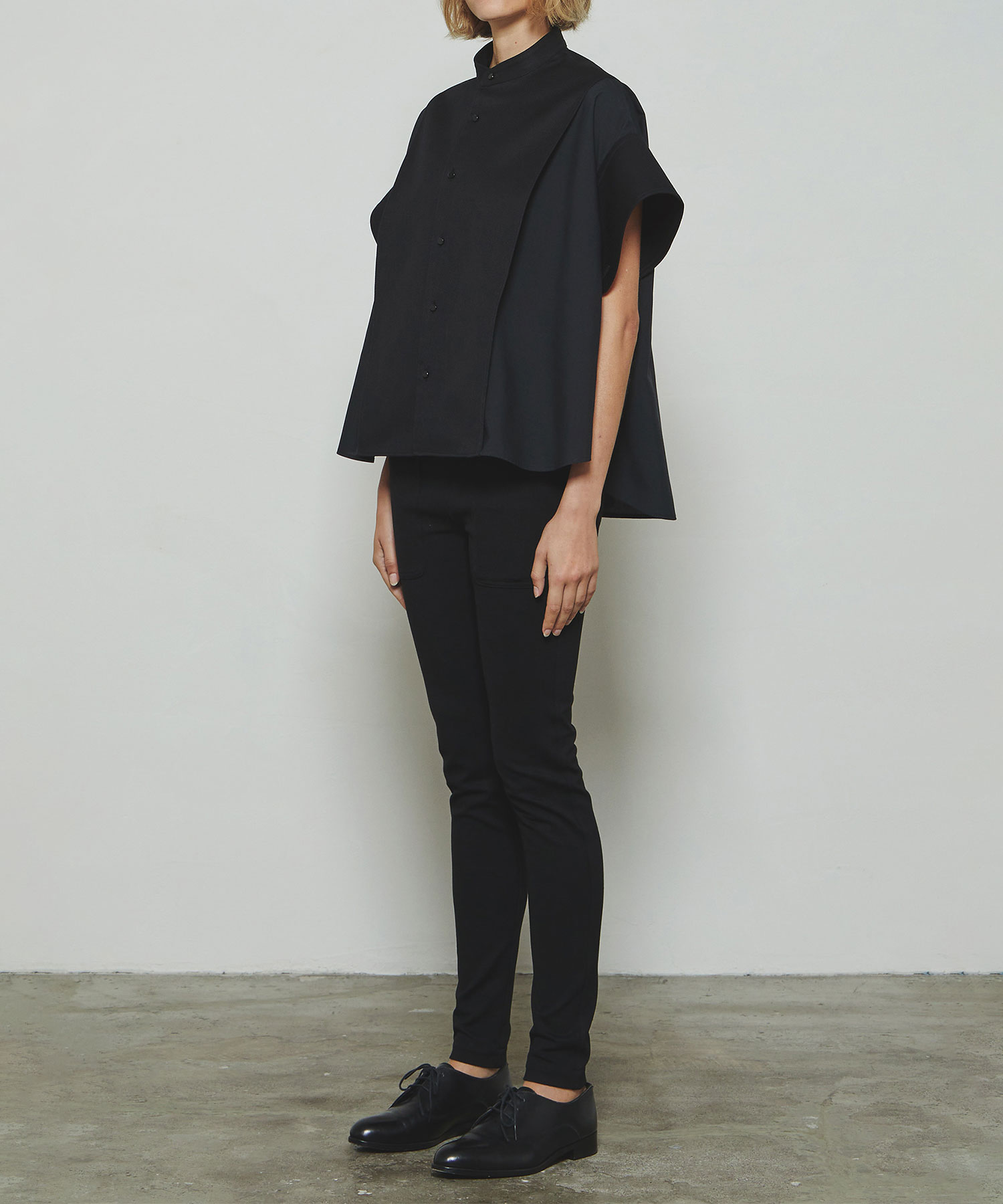 RERACS TUXEDO A-LINE WIDE CUFFS SHIRT THE RERACS