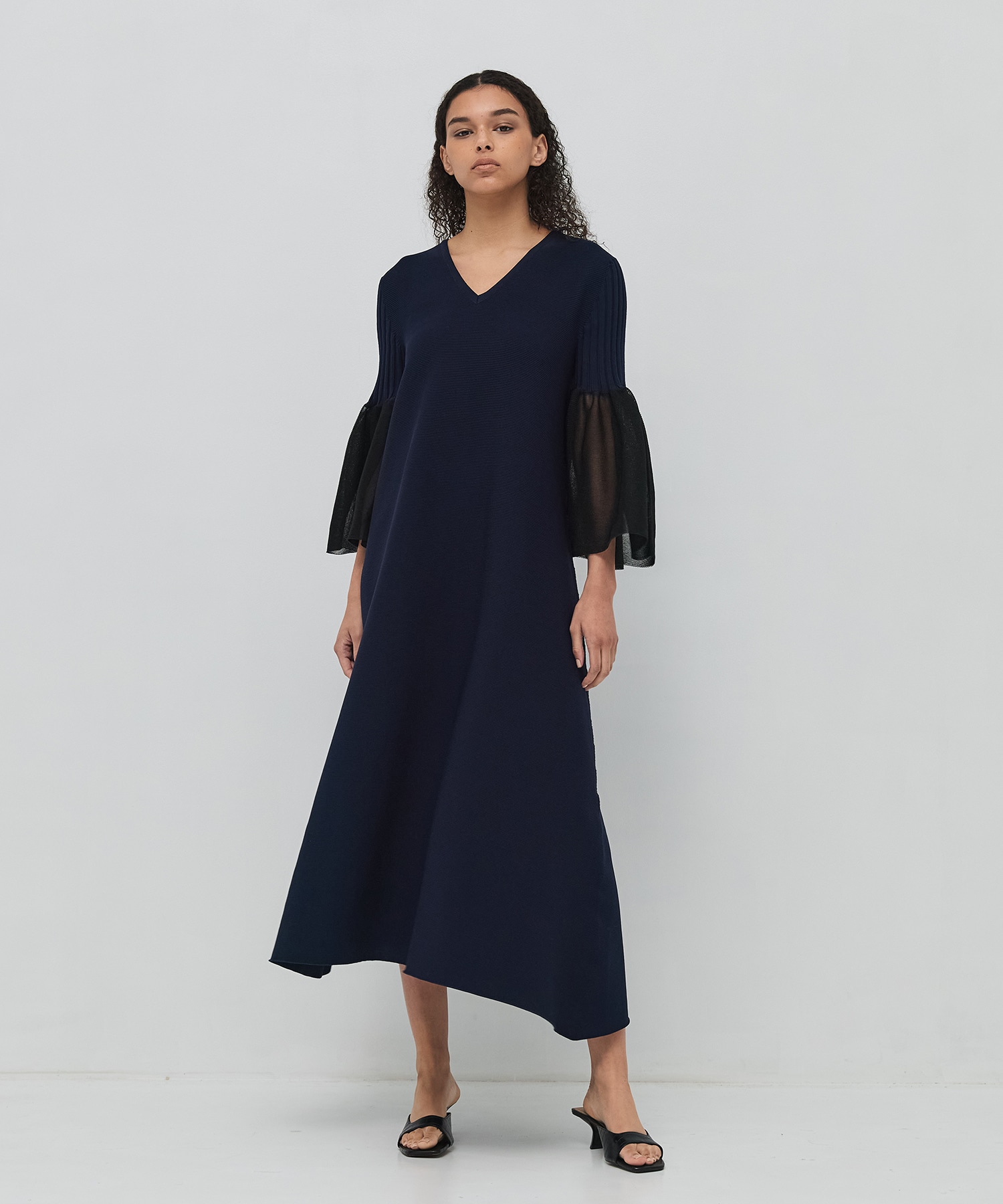 POTTERY LUCENT LONG BELL SLEEVE FLARE DRESS CFCL