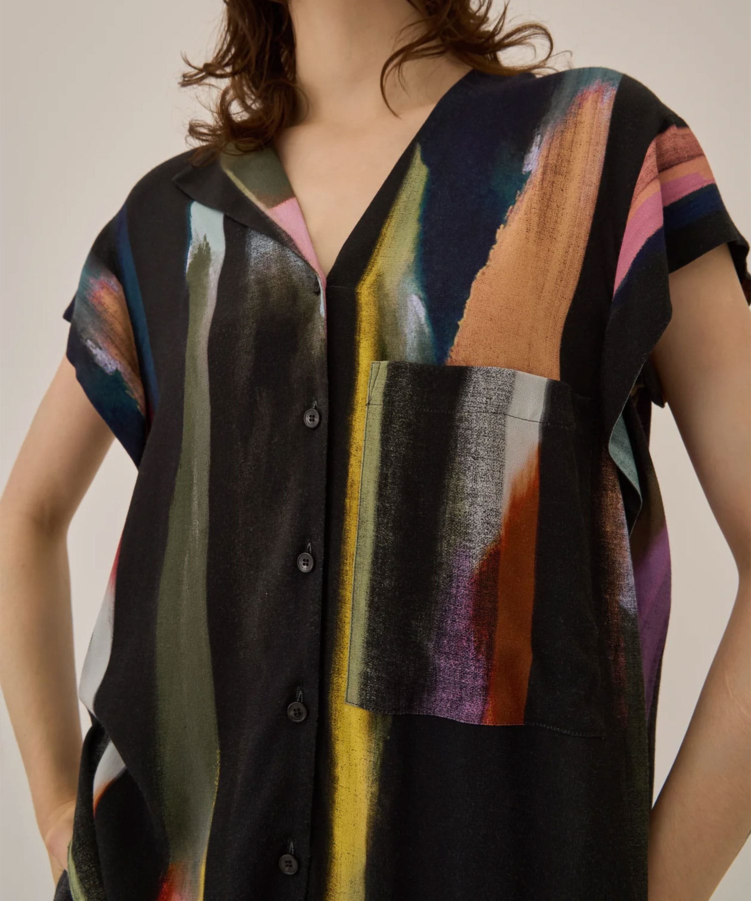 Empty stripe shirt BK AKIRANAKA