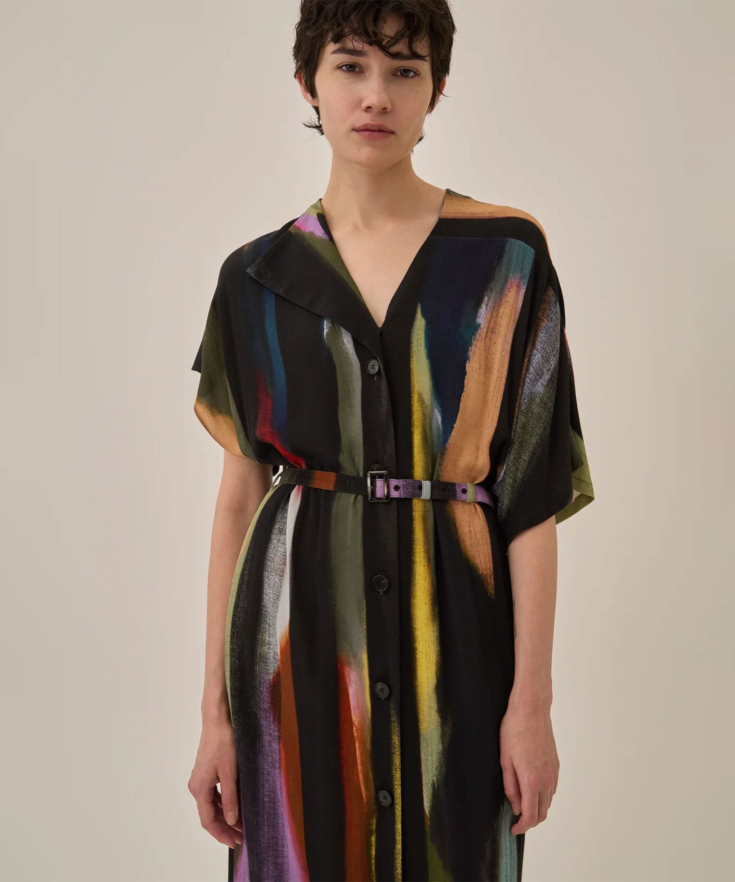 Empty stripe dress BK AKIRANAKA