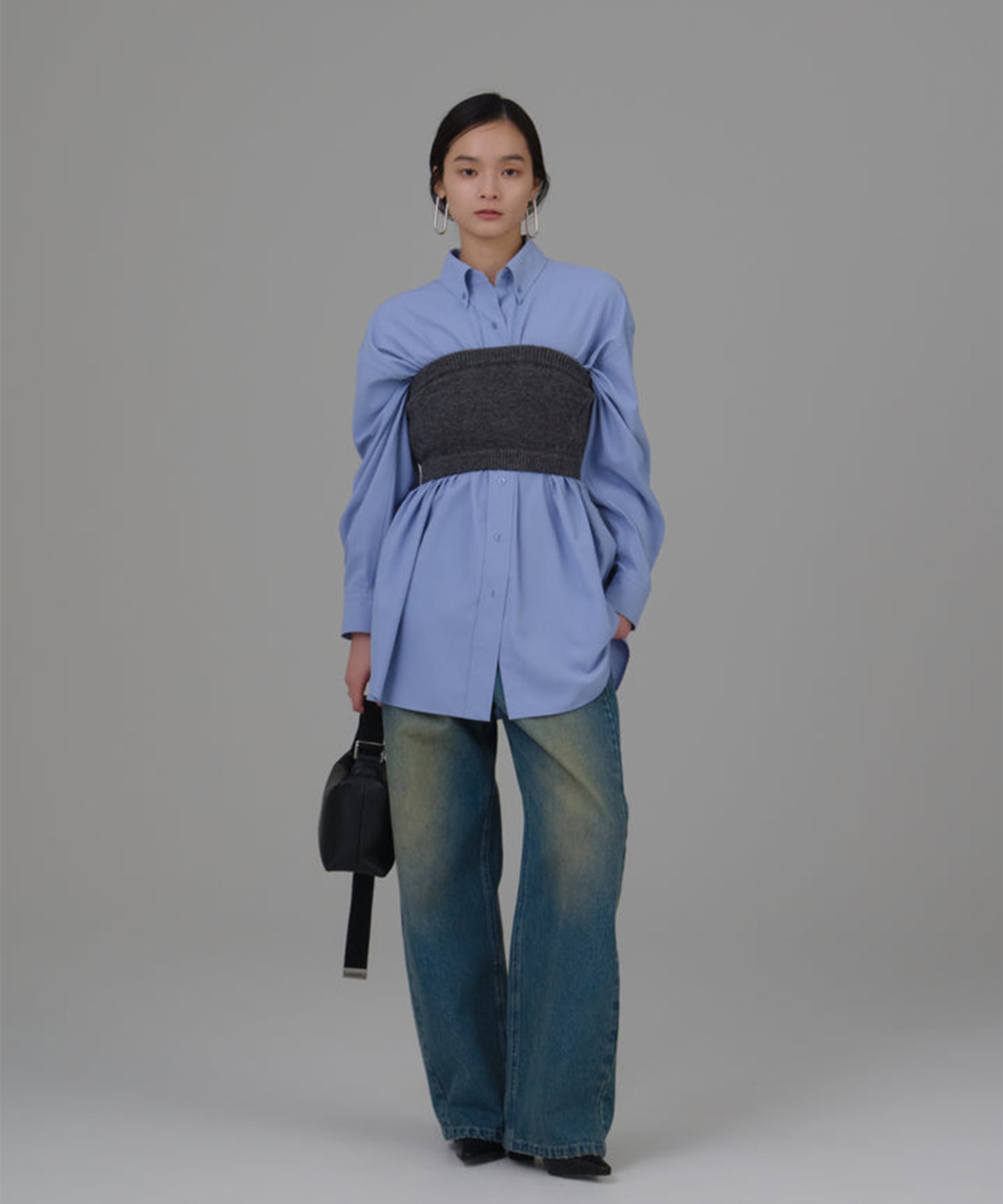 【WEB限定】knit bare top Louren