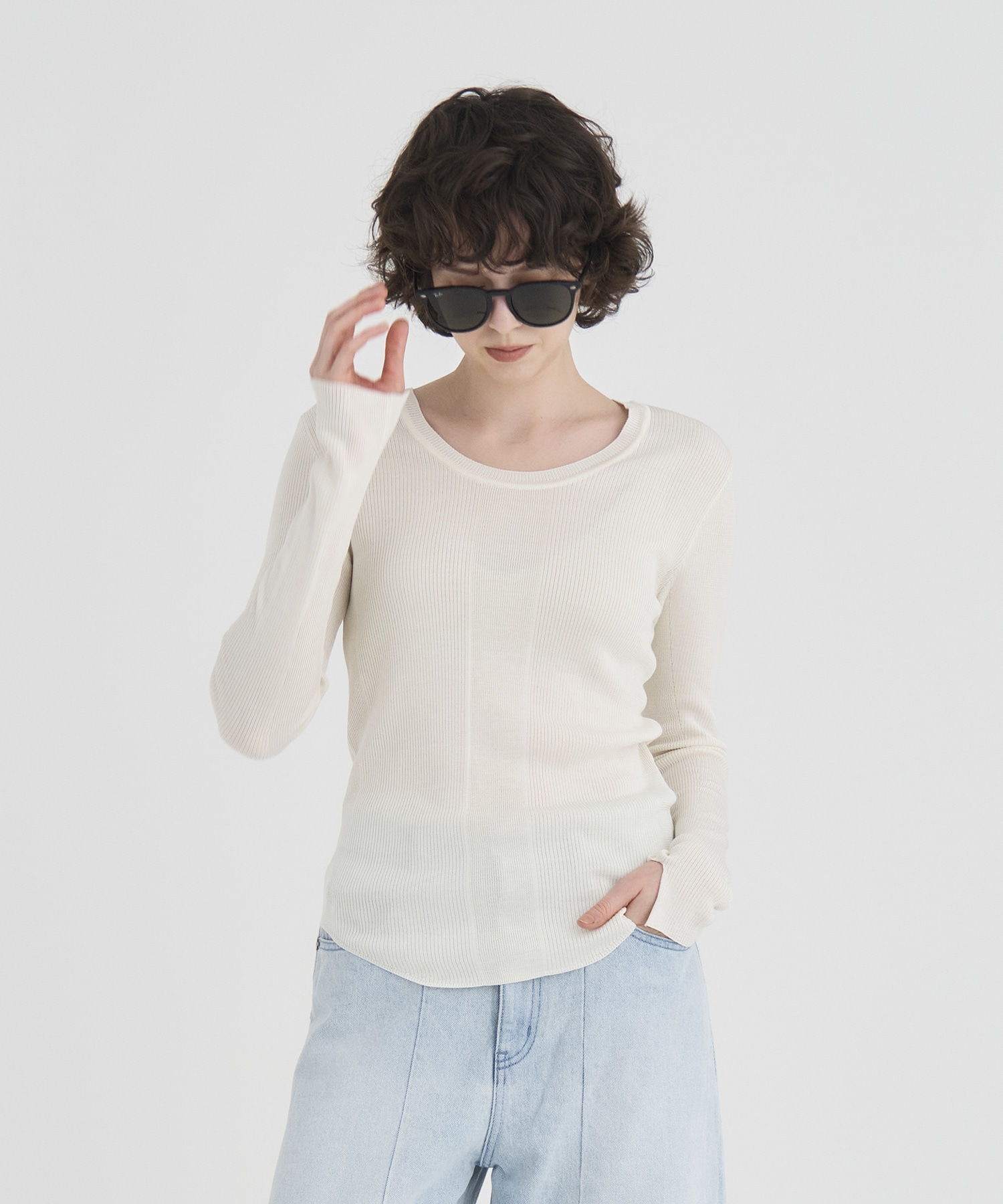 Washable Silk Knit Tops RITAN