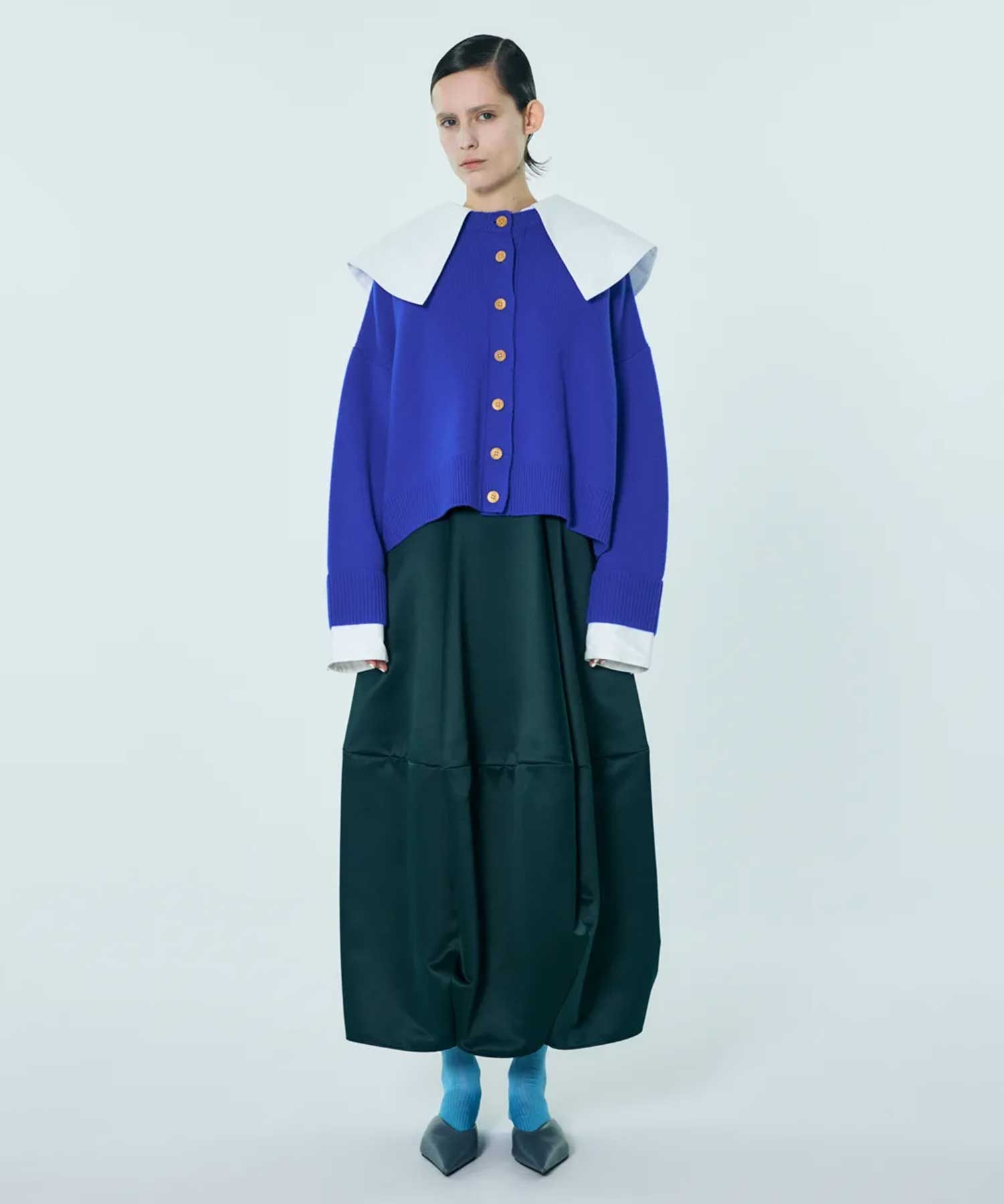 CLASSICAL COLLAR CARDIGAN ENFOLD