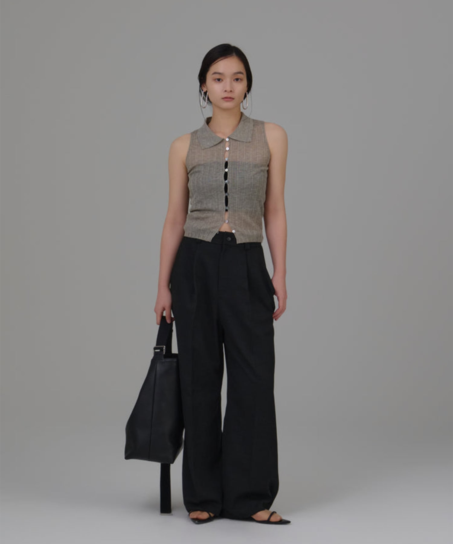 【WEB限定】medium width pants Louren