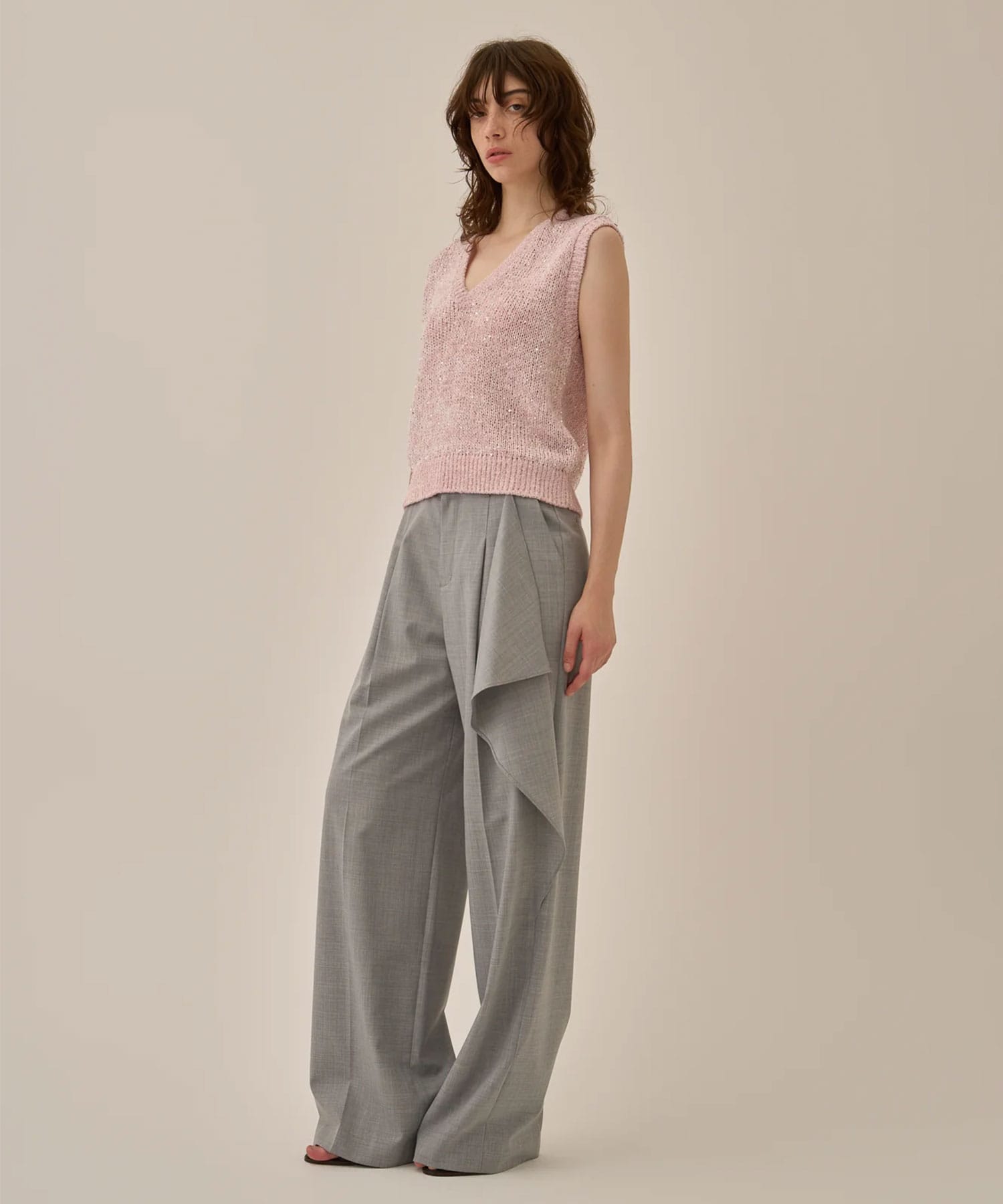 Ellen drape panel pants GY AKIRANAKA