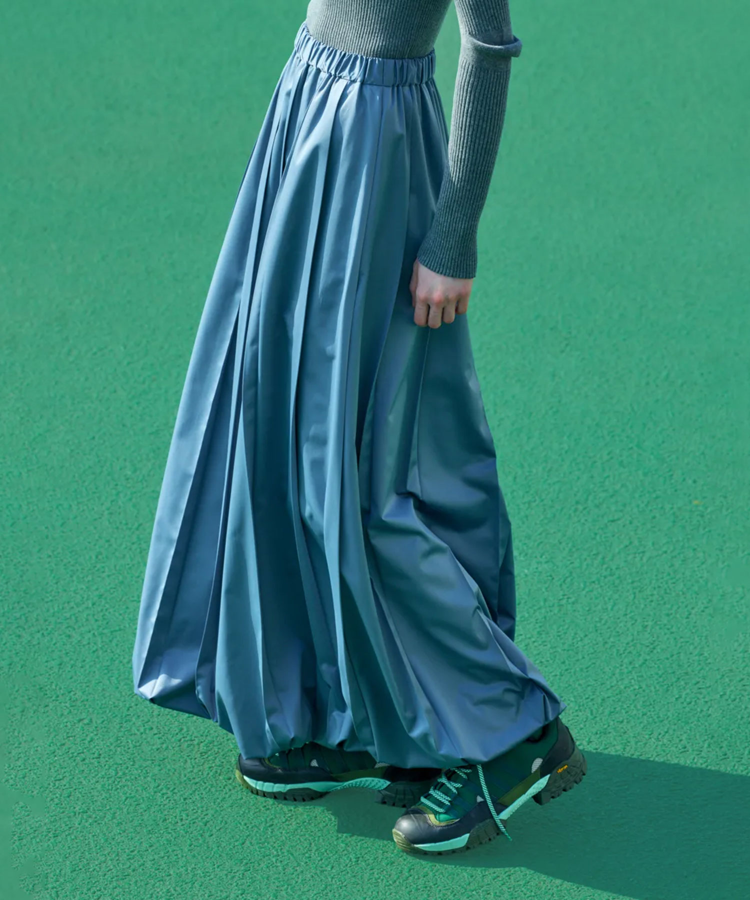 pleats design balloon skirt nagonstans