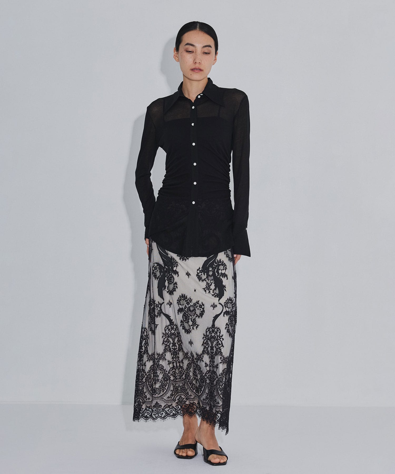 EMBROIDERED LACE SKIRT FETICO