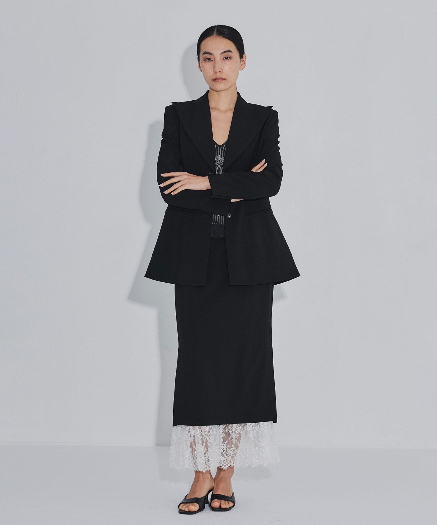 PLEATED PANELED SKIRT FETICO