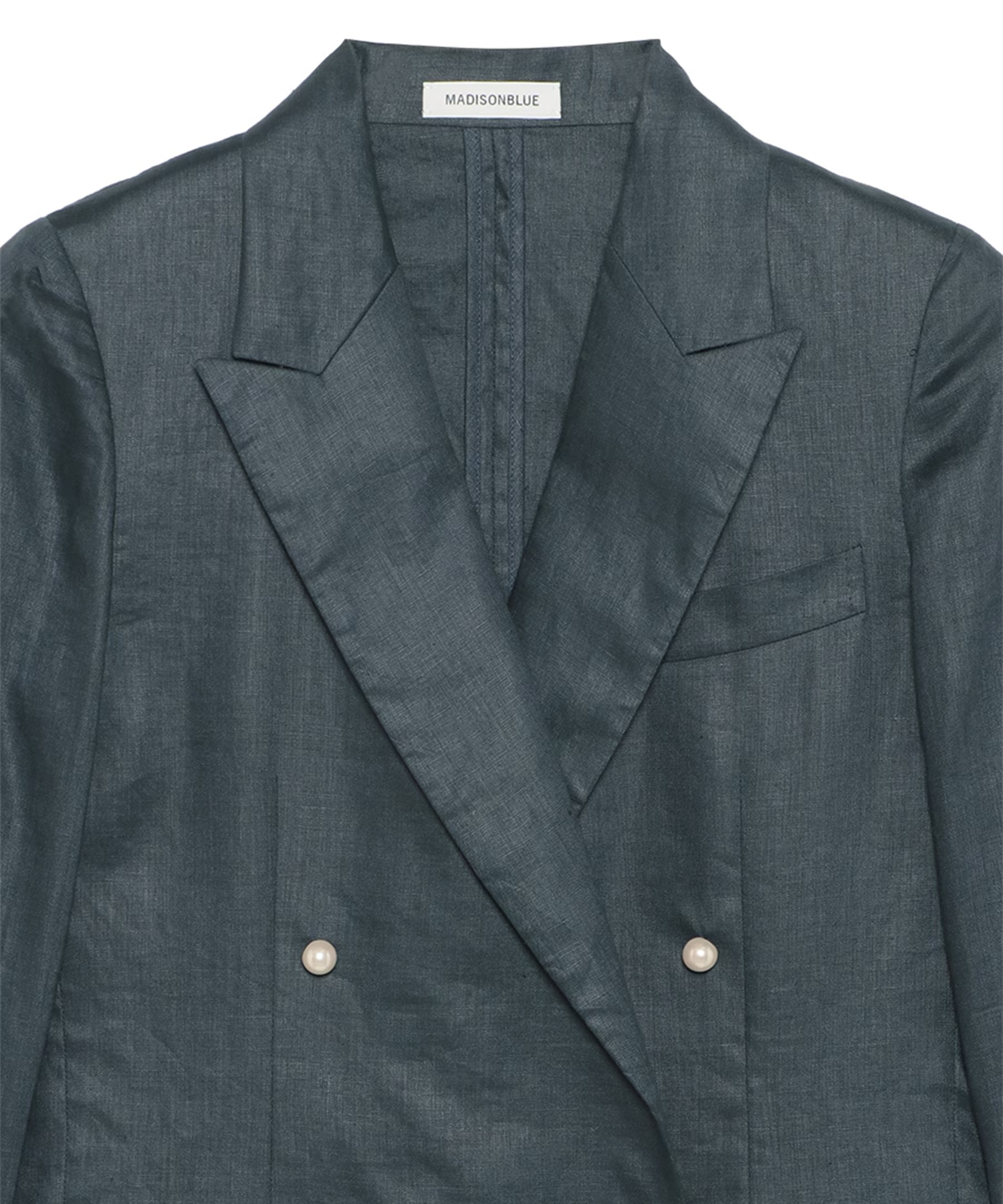 UNLINED BLEECKER W6B BLAZER LINEN MADISONBLUE