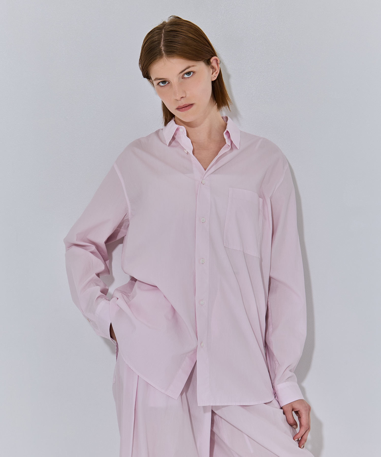 NATURAL DYED COTTON LAWN STANDARD SHIRT ATON