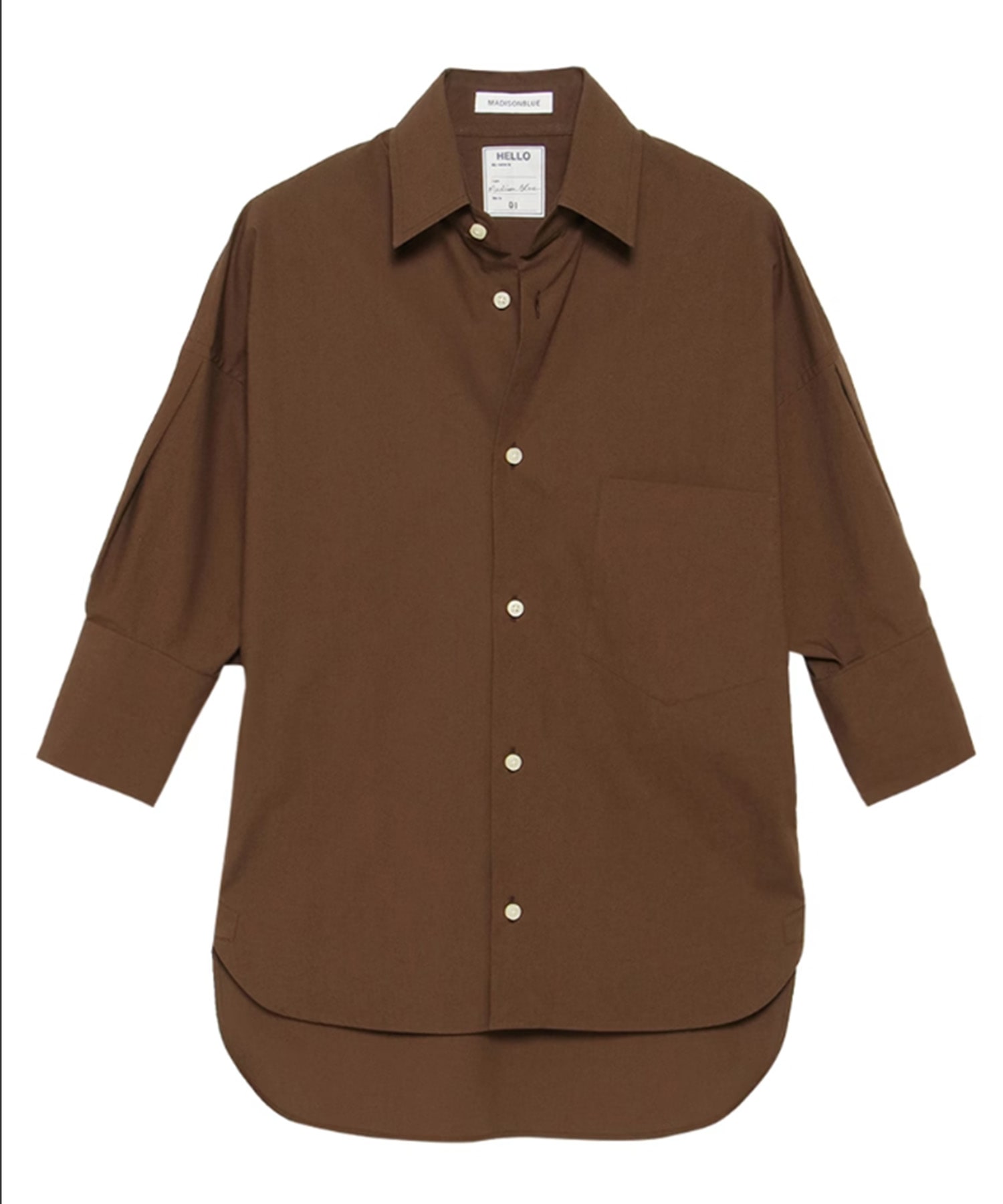 J.BRADLEY PUFF SLEEVE SH TYPEWRITER MADISONBLUE