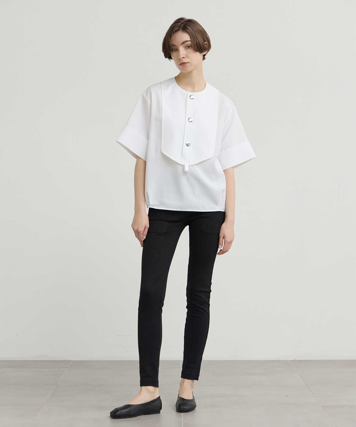 RERACS BIBIFRONT SHIRT SHORT SLEEVE THE RERACS