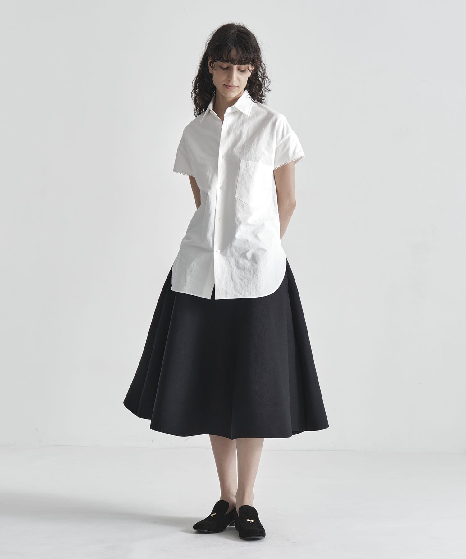 J.BRADLEY NARROW H/S SH EMBROIDERY C/LI MADISONBLUE