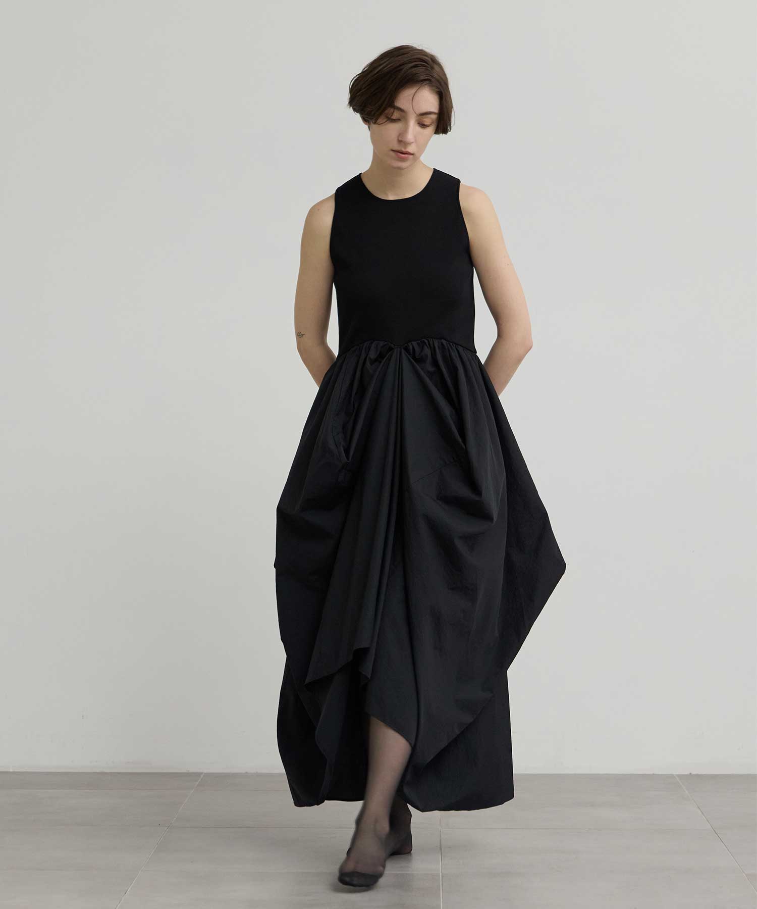 別注 docking cocoon dress Louren