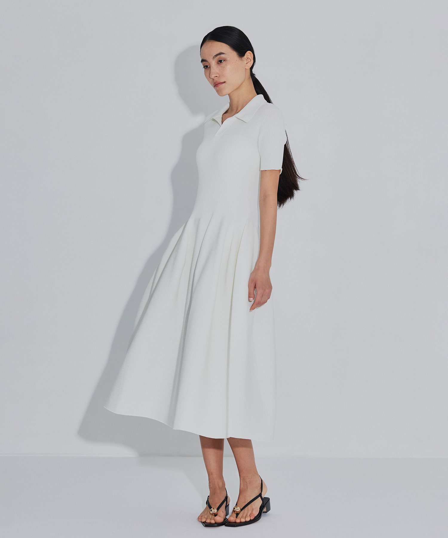 POTTERY GLITTER SHORT SLEEVE POLO DRESS CFCL