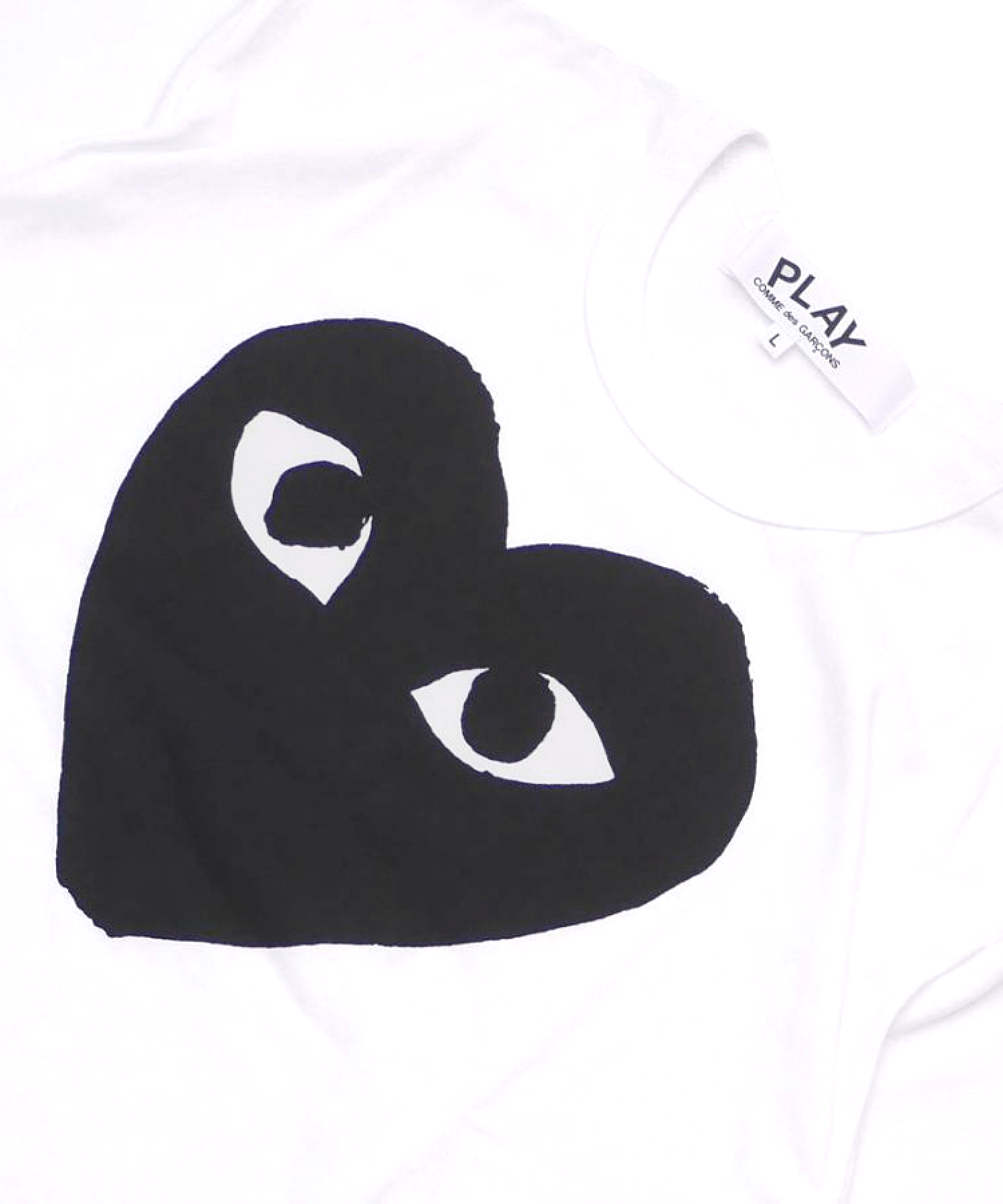 T-SHIRT LOGO PRINT BLACK HEART PLAY Comme des Garcons