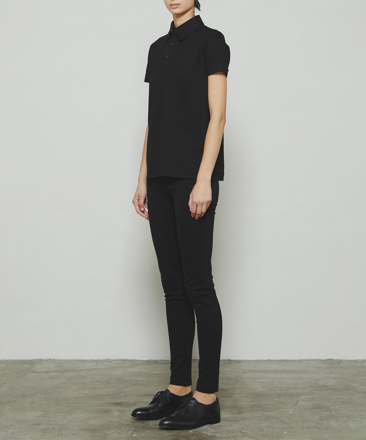 RERACS REGULAR COLLAR POLO DRESS BLOUSE THE RERACS