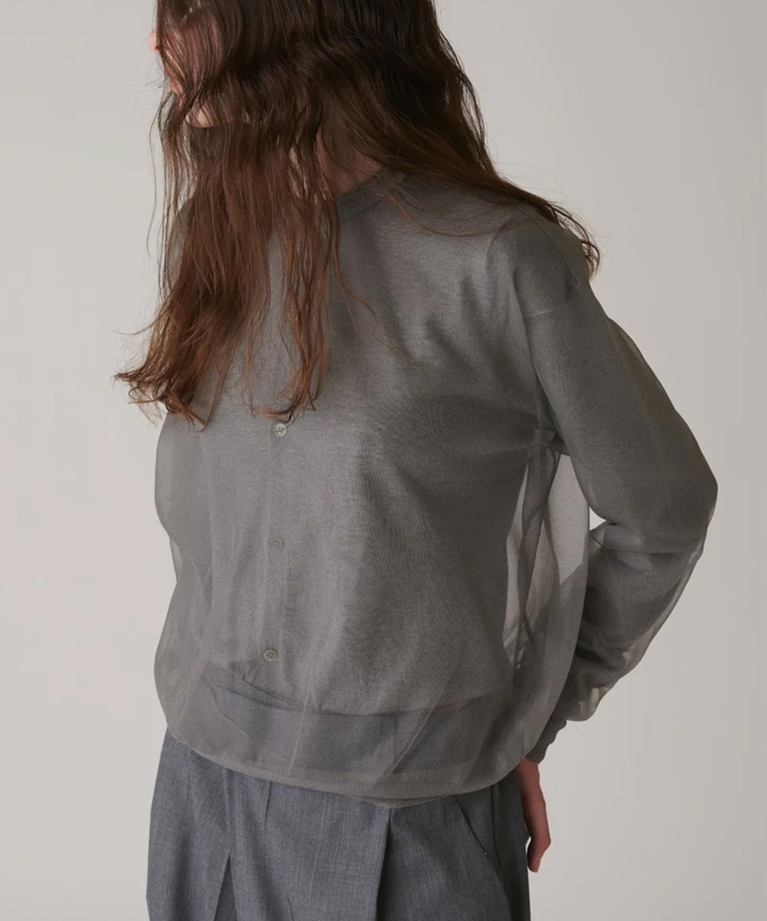 Sheer Pull Over Knit INSCRIRE