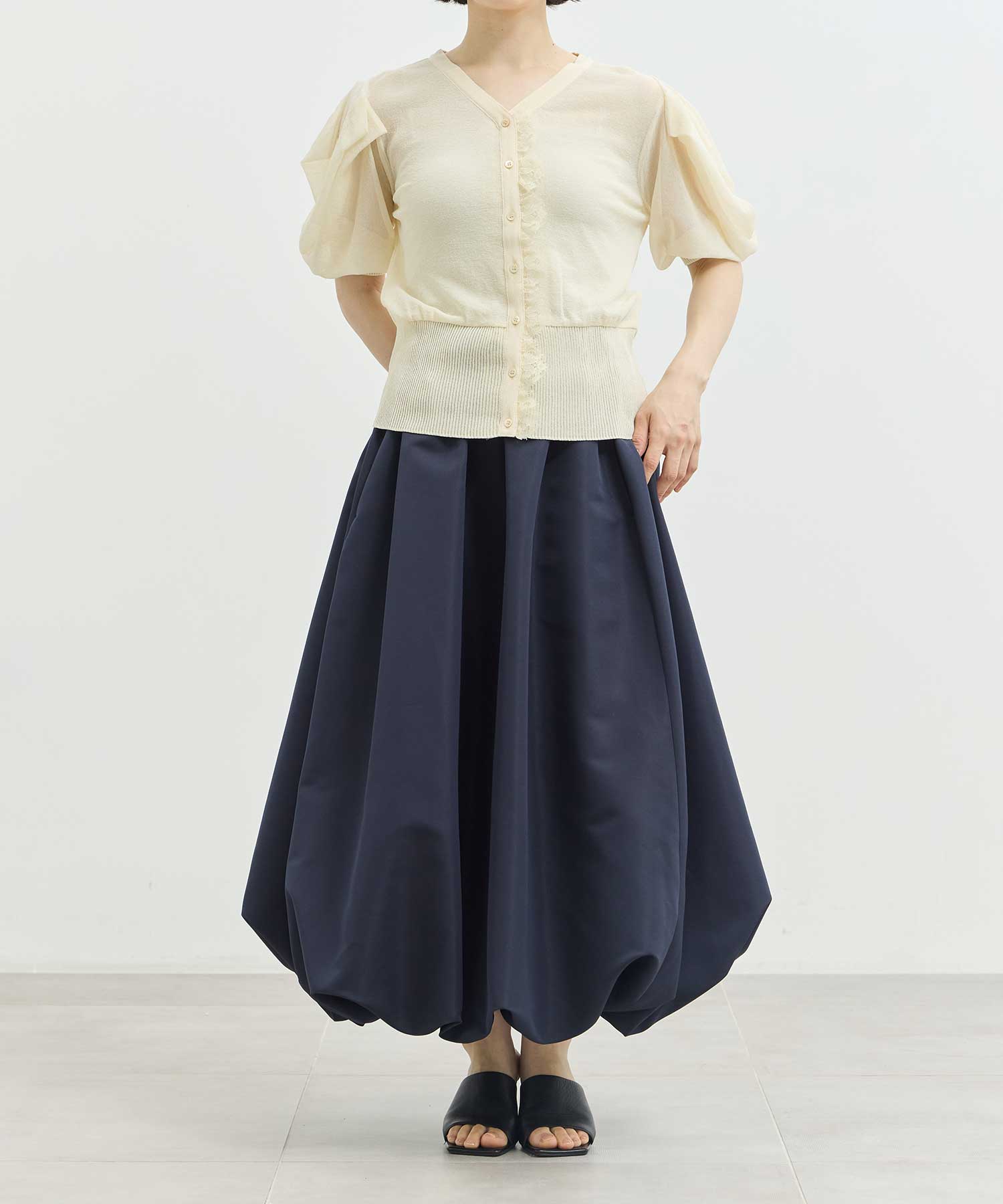 Harf Sleeve Lace Knit Cardigan THE TOKYO