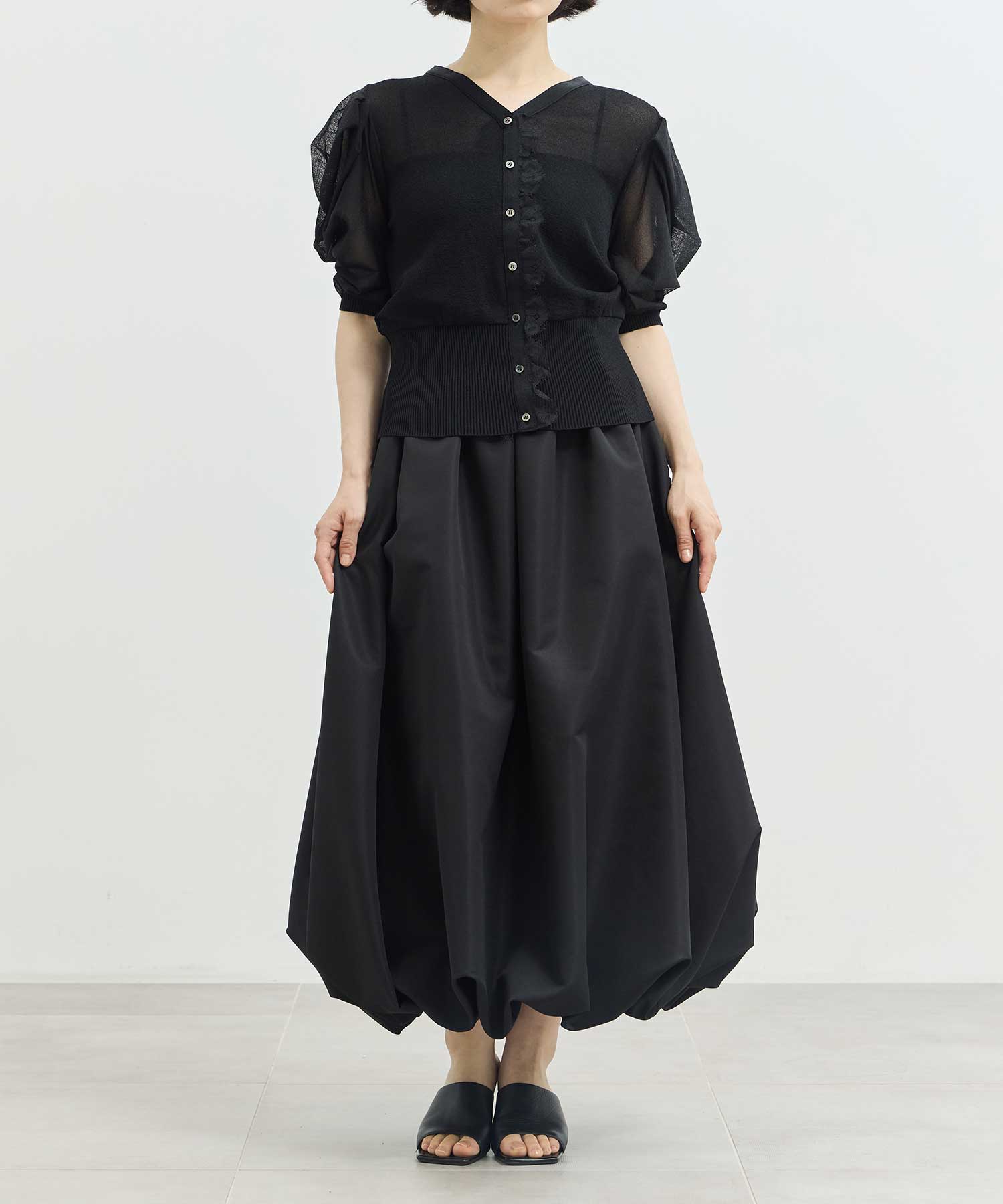 Harf Sleeve Lace Knit Cardigan THE TOKYO