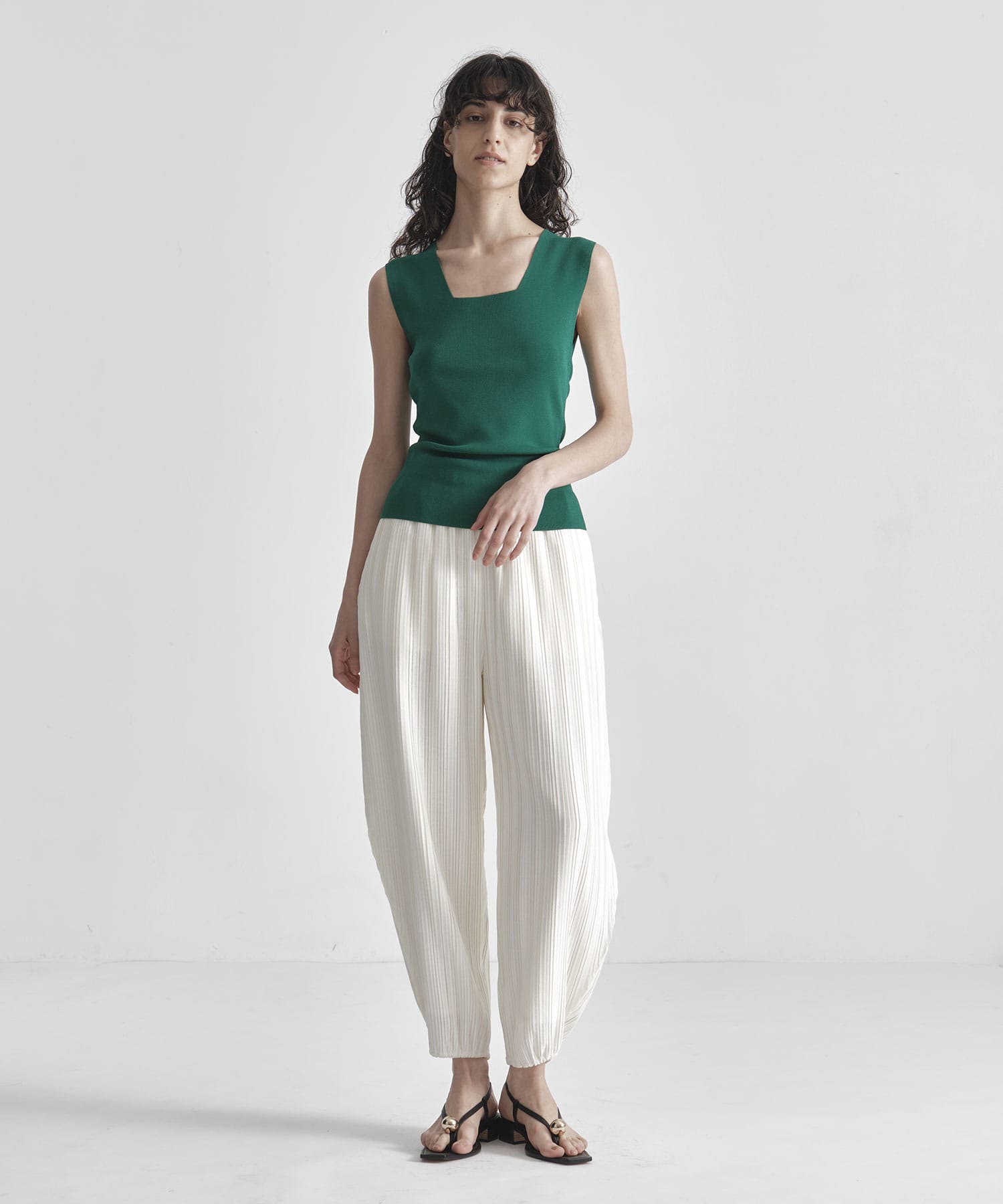 pleats easy pants IIROT