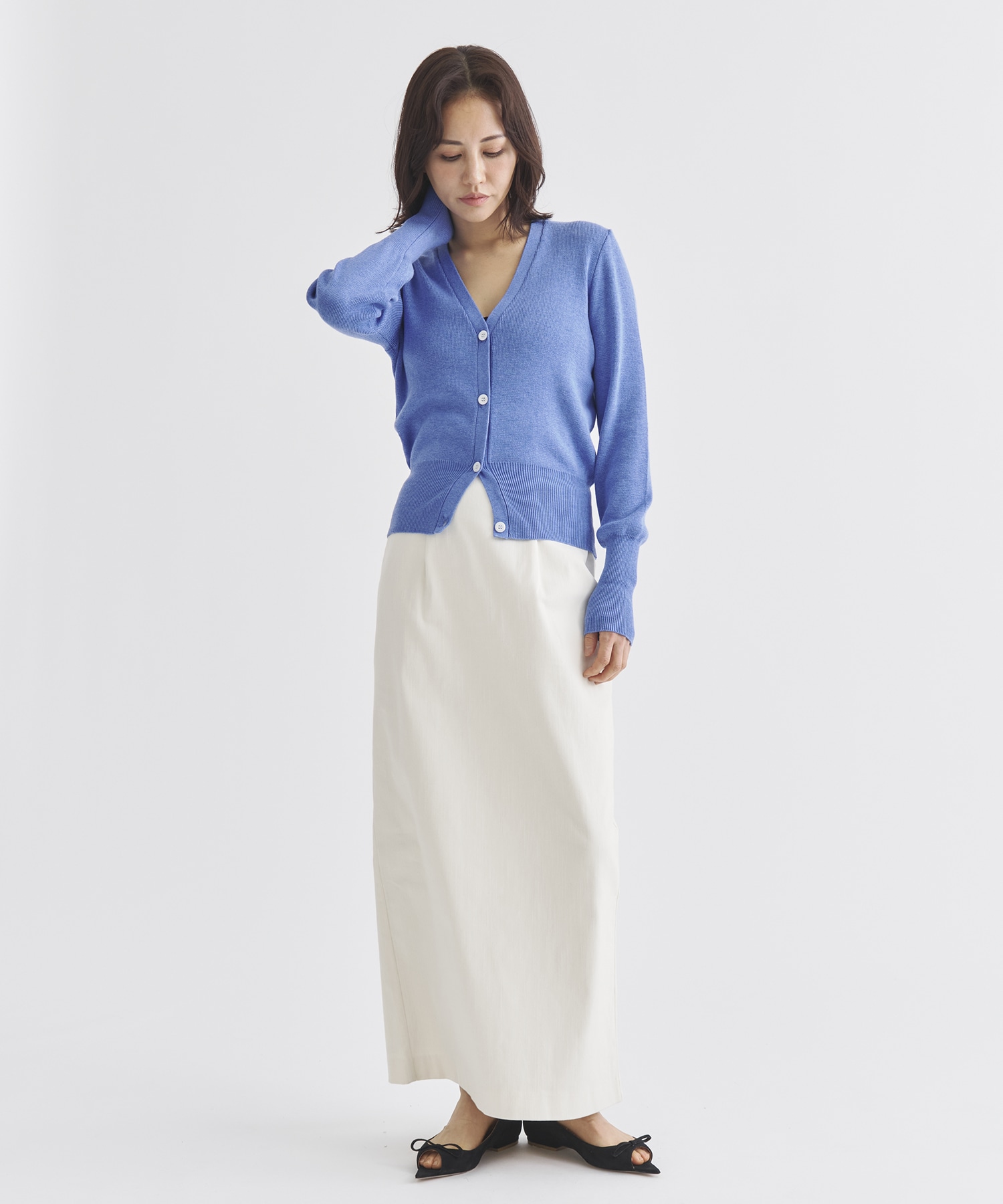 【WEB限定】highwaist pencil skirt Louren