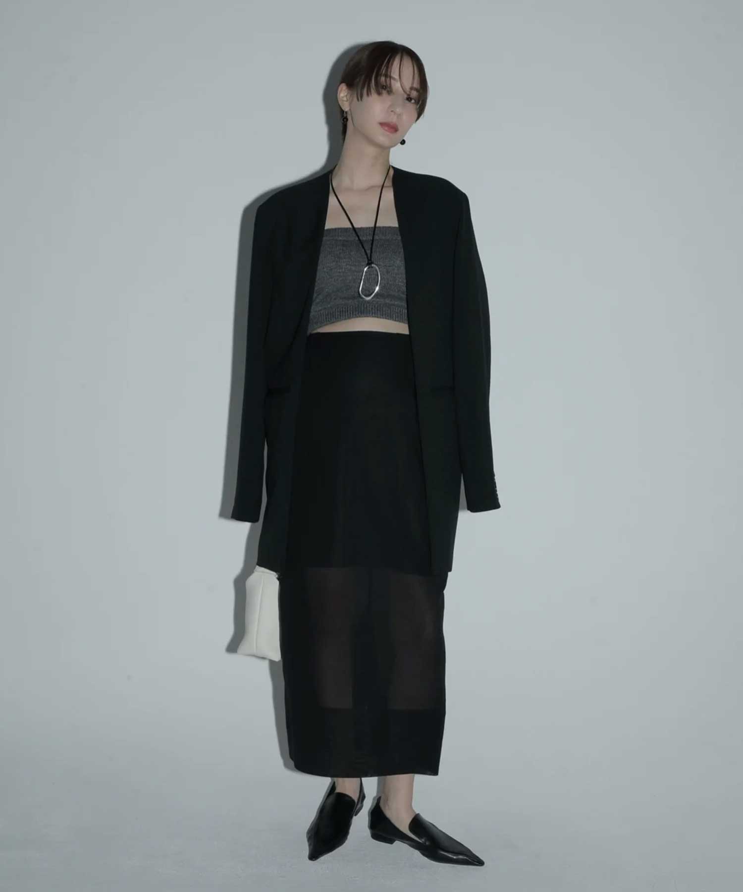sheer cocoon skirt Louren