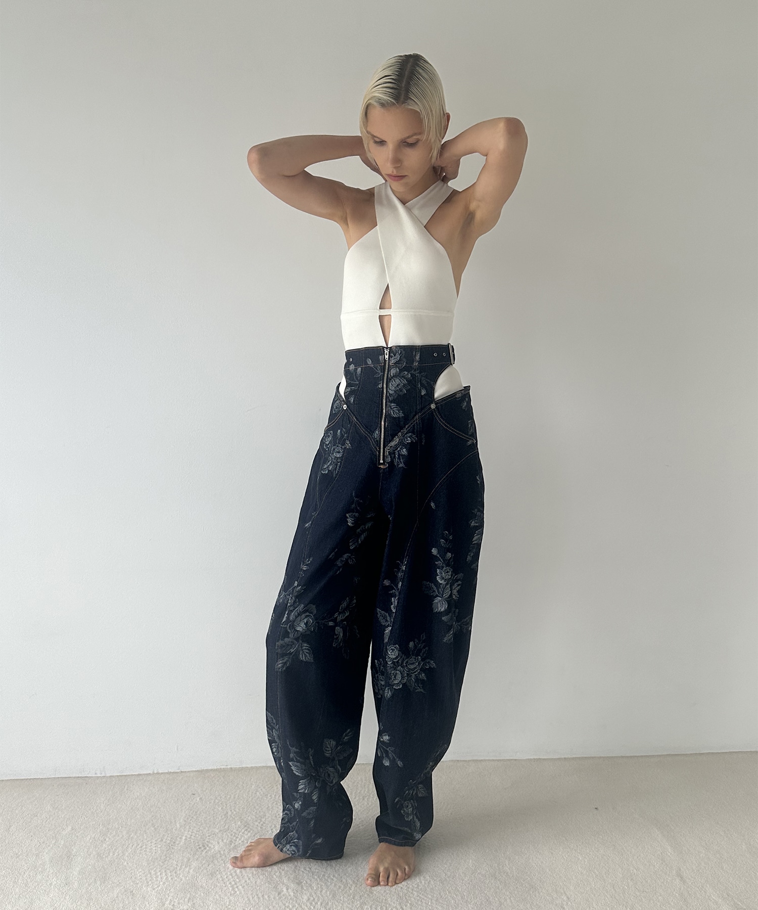 ROSE DENIM HIGH-WAIST JEANS FETICO