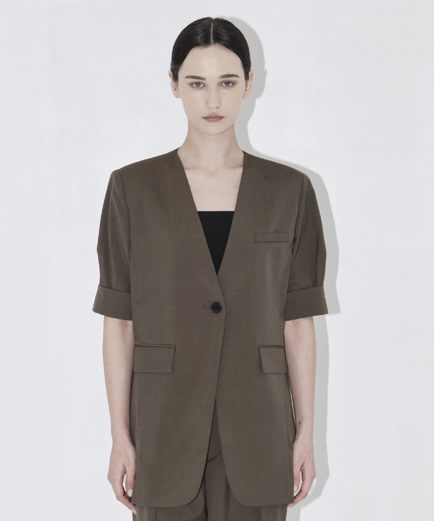 Half Sleeve Collarless Jacket THE TOKYO