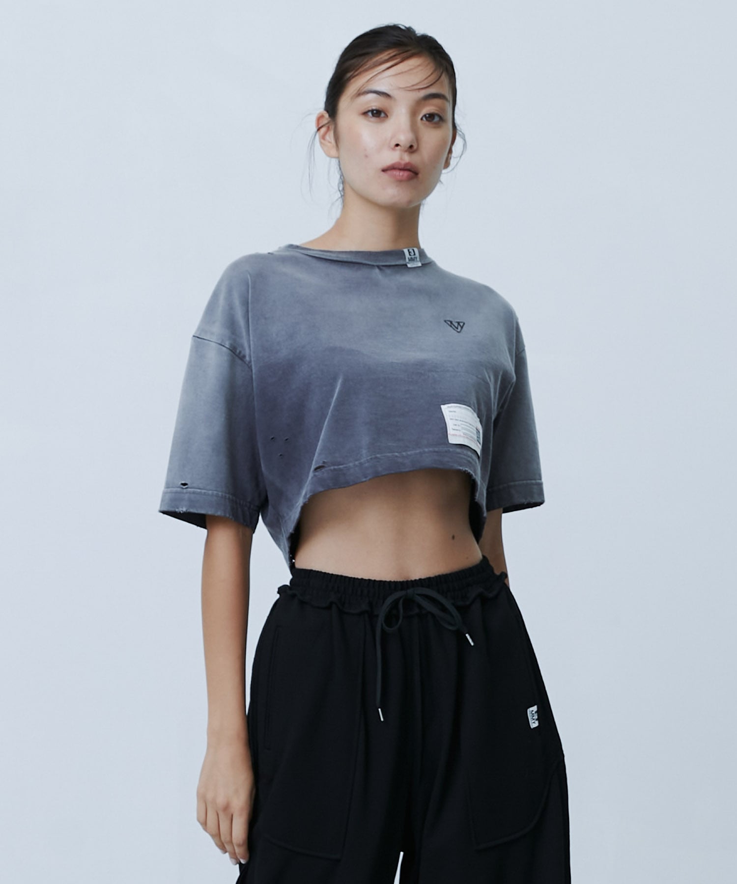 SUN FADED CROPPED TEE Maison MIHARA YASUHIRO