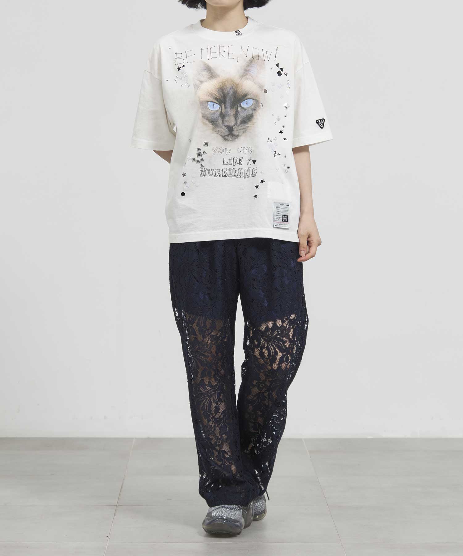 EMBELLISHED DISTRESSED TEE Maison MIHARA YASUHIRO