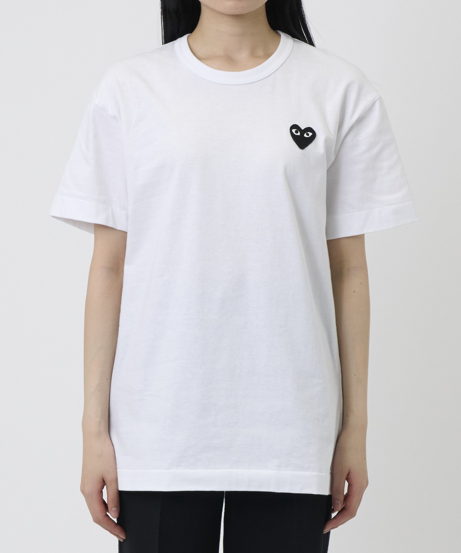 T-SHIRT BLACK BLACK HEART PLAY Comme des Garcons