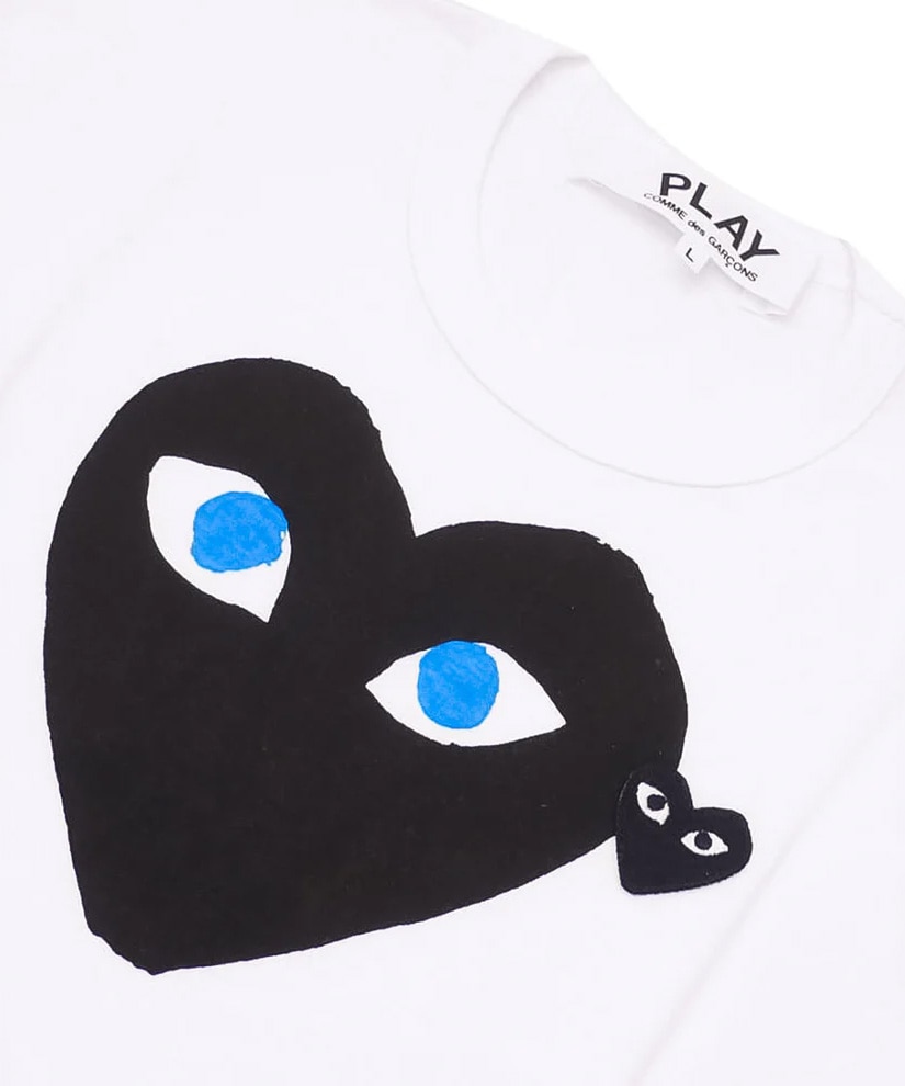 T-SHIRT BLACK EMBLEM BLACK HEART PLAY Comme des Garcons
