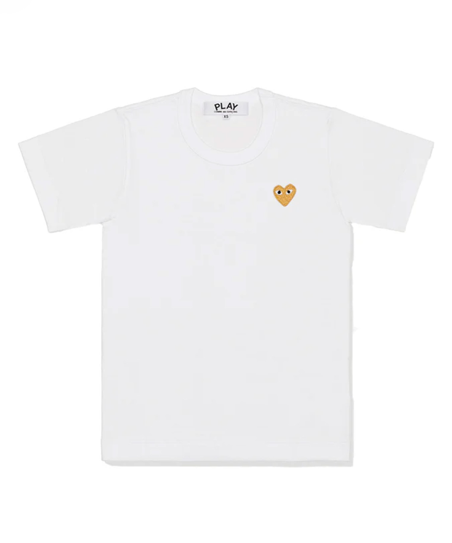 T-SHIRT GOLD EMBLEM GOLD HEART PLAY Comme des Garcons
