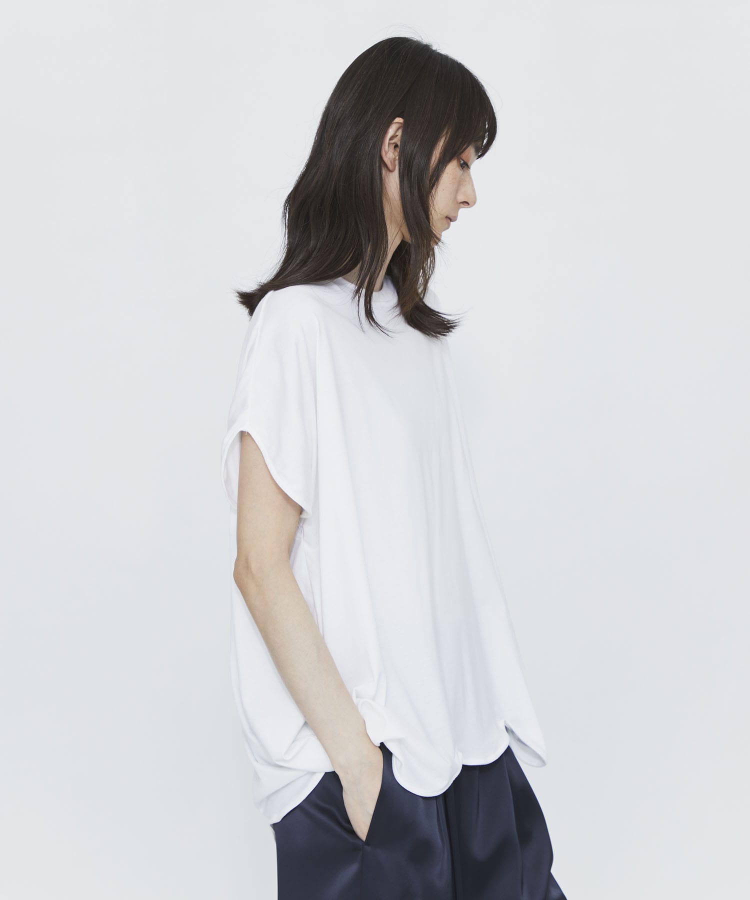 SCALLOP WIDE T-SHIRT ENFOLD